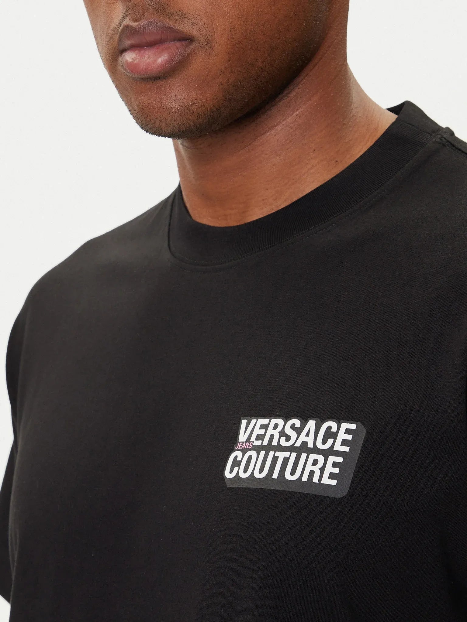 Versace T Shirt 79gahp10 Black Preto_shot4