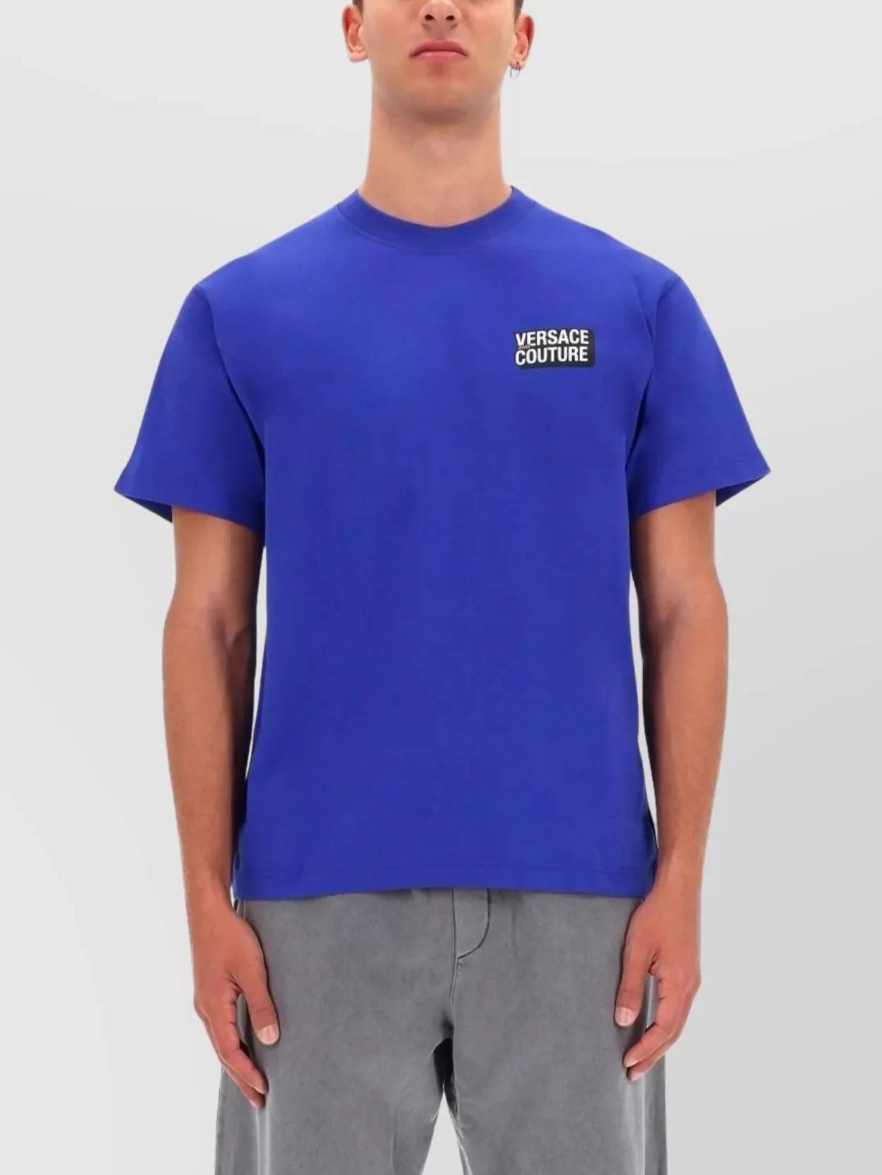 Versace T Shirt 79gahp10 Blue Azul_shot1