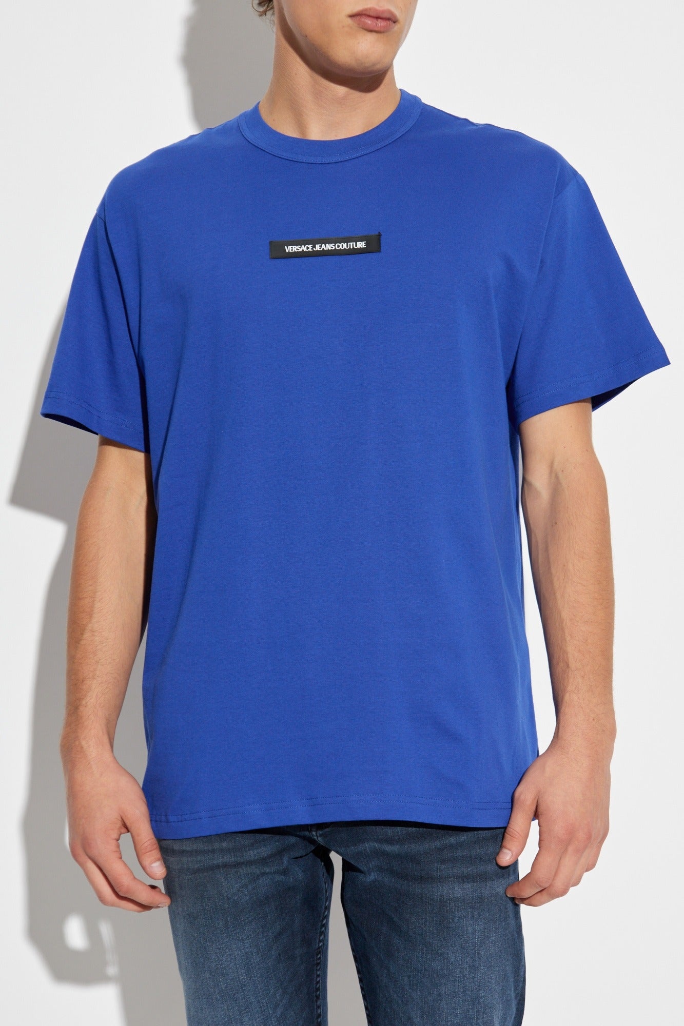 Versace T Shirt 79gaht02 Blue Azul_shot3