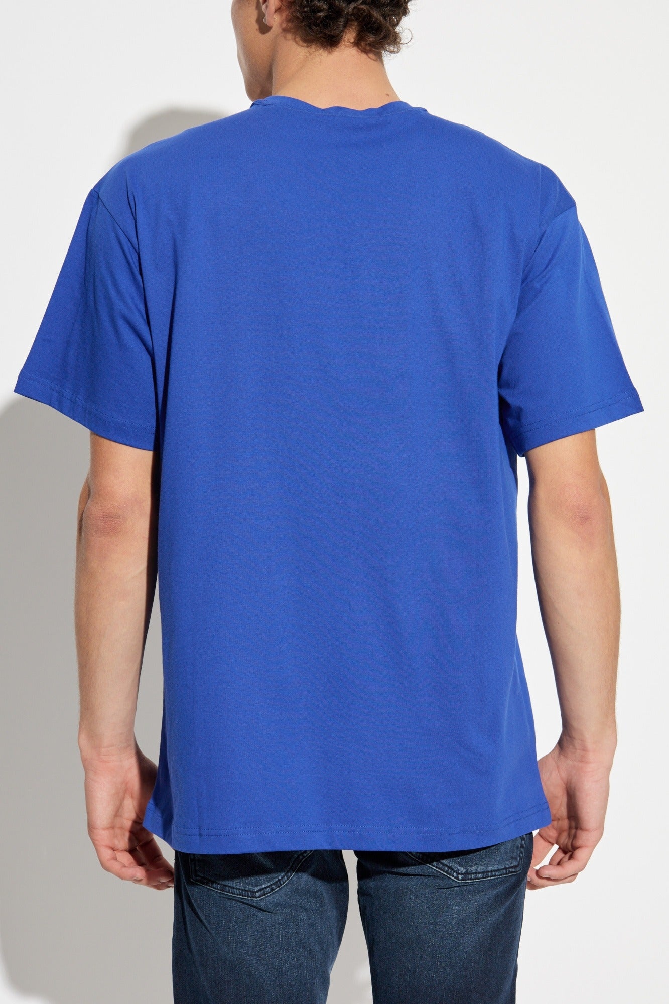 Versace T Shirt 79gaht02 Blue Azul_shot4