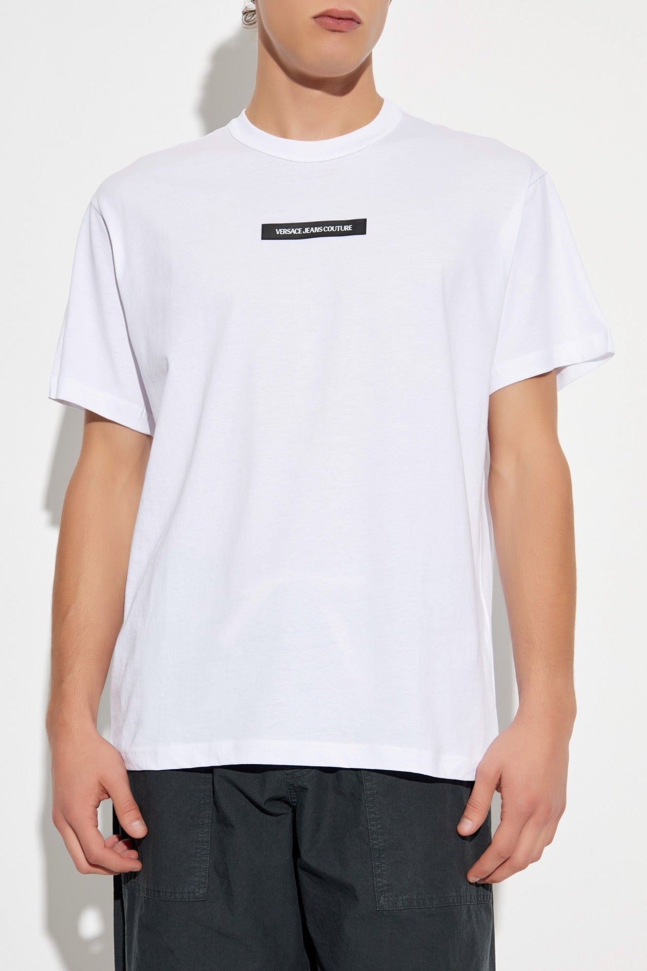Versace T Shirt 79gaht02 White Branco_shot3