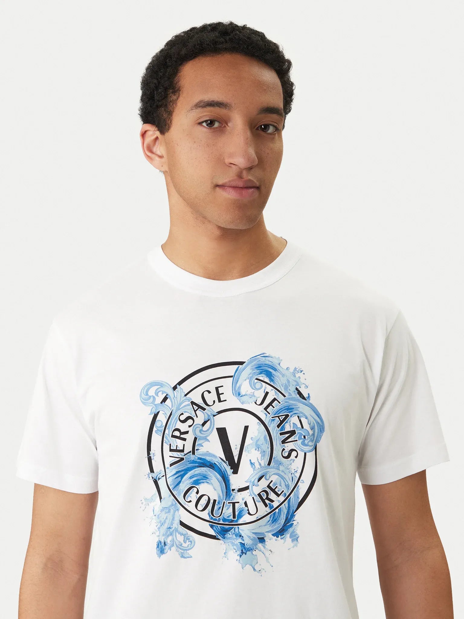 Versace T Shirt 80gahe01 White Branco_shot4
