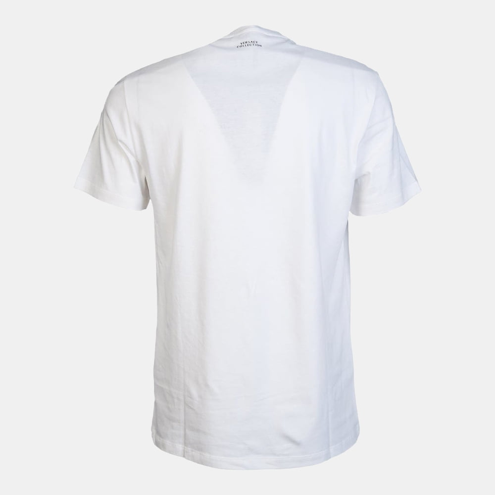 Versace T Shirt B3gva7ge Whi Gold Branco Dourado Shot6