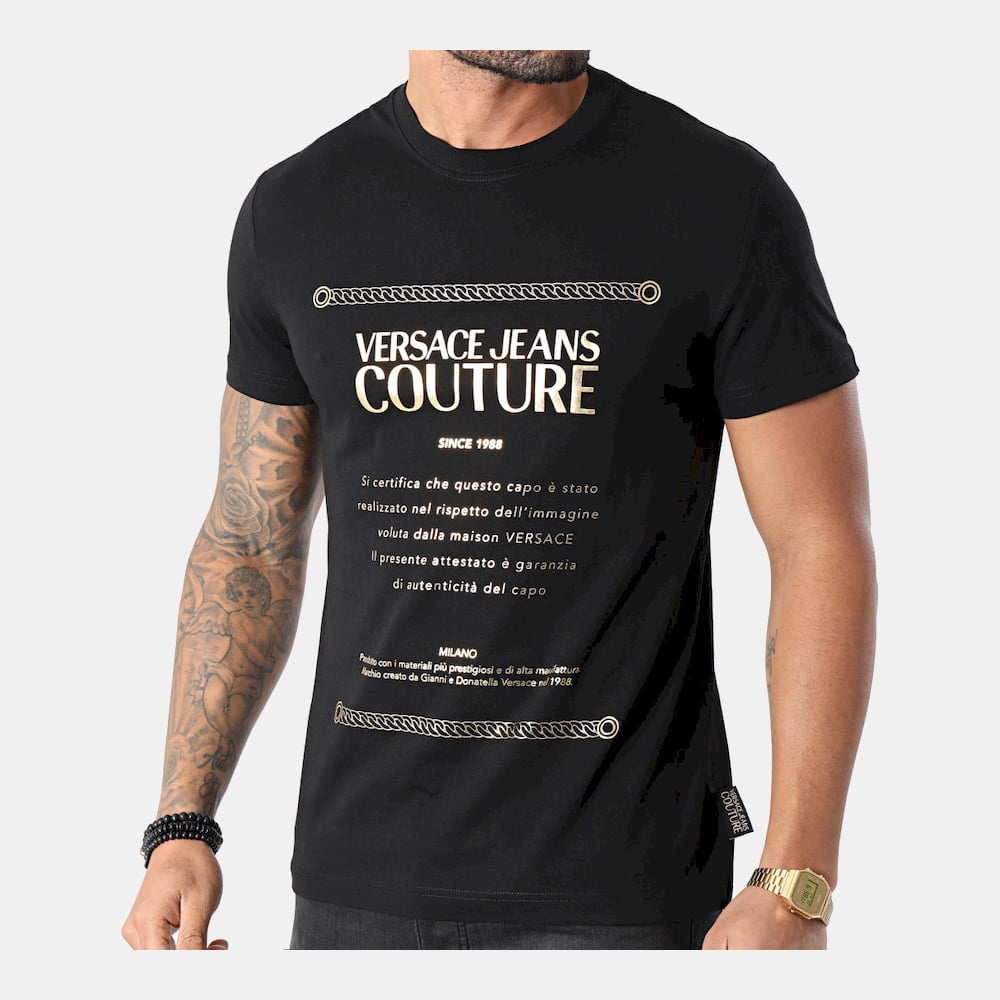 Versace T Shirt B3gza7tf Black Preto Shot4