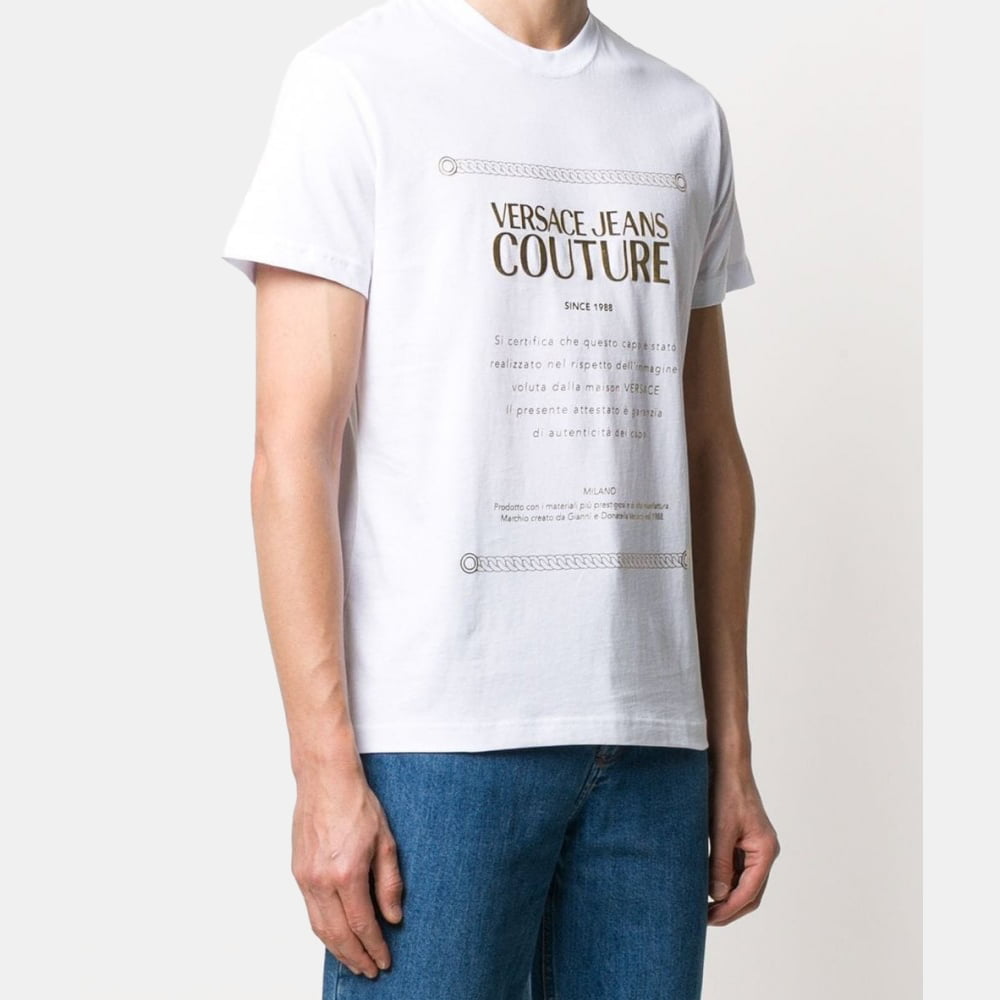 Versace T Shirt B3gza7tf White Branco Shot3