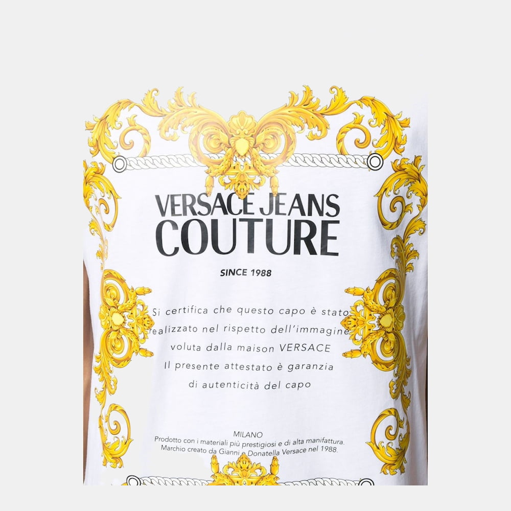 Versace T Shirt B3gza7tg White Branco Shot4