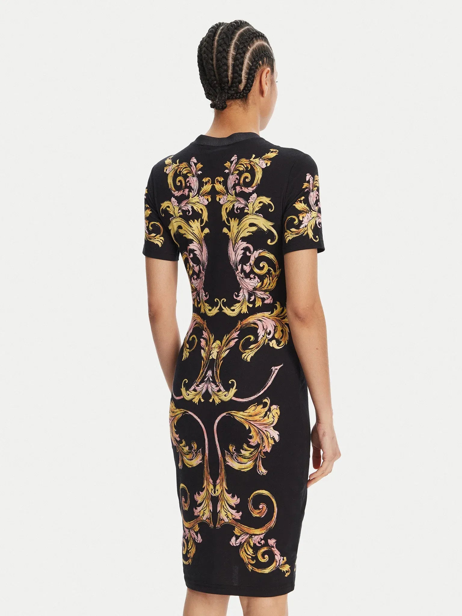 Versace Vestido Dress 78hao9p9 Blk Gold Preto Ouro_shot3