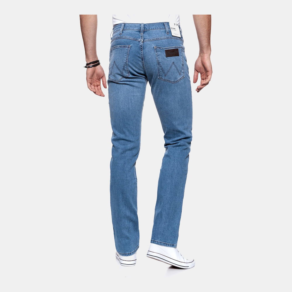 Wrangler Calças Trousers W12onj91n Denim Denim Shot20