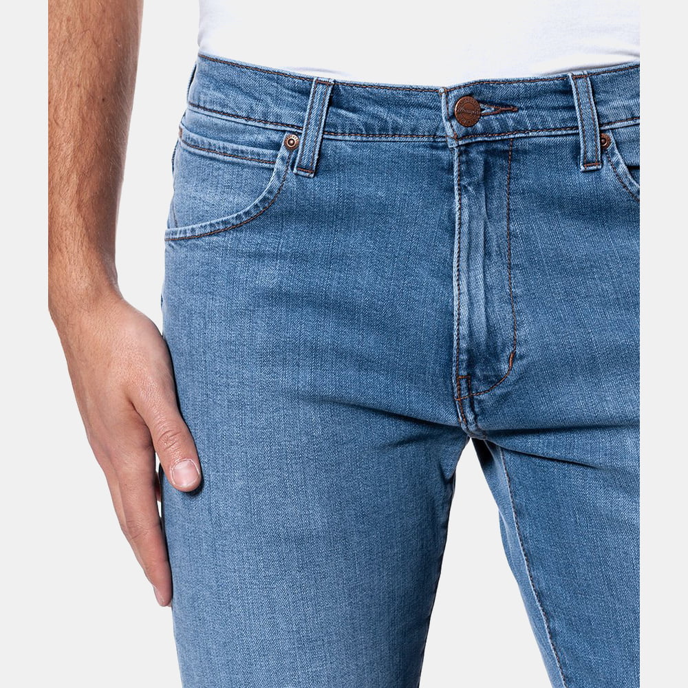 Wrangler Calças Trousers W12onj91n Denim Denim Shot26