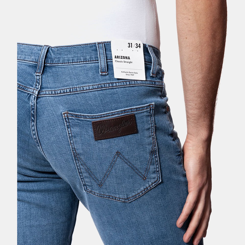 Wrangler Calças Trousers W12onj91n Denim Denim Shot30