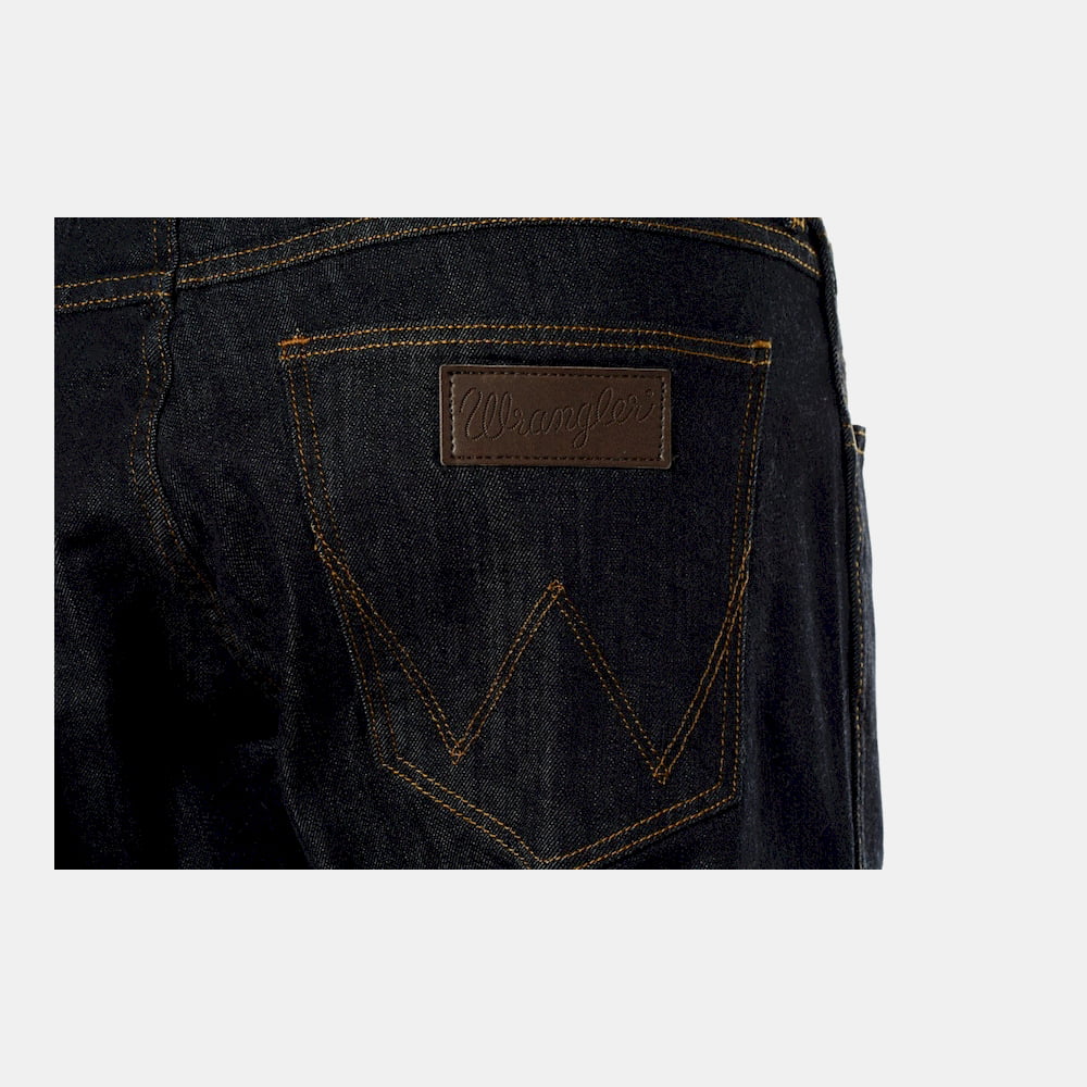 Wrangler Calças Trousers W15qp690a Dk.denim Denim Escuro Shot4