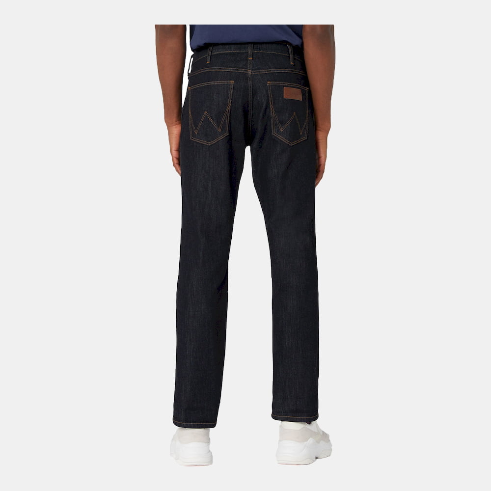 Wrangler Calças Trousers W15qp690a Dk.denim Denim Escuro Shot7
