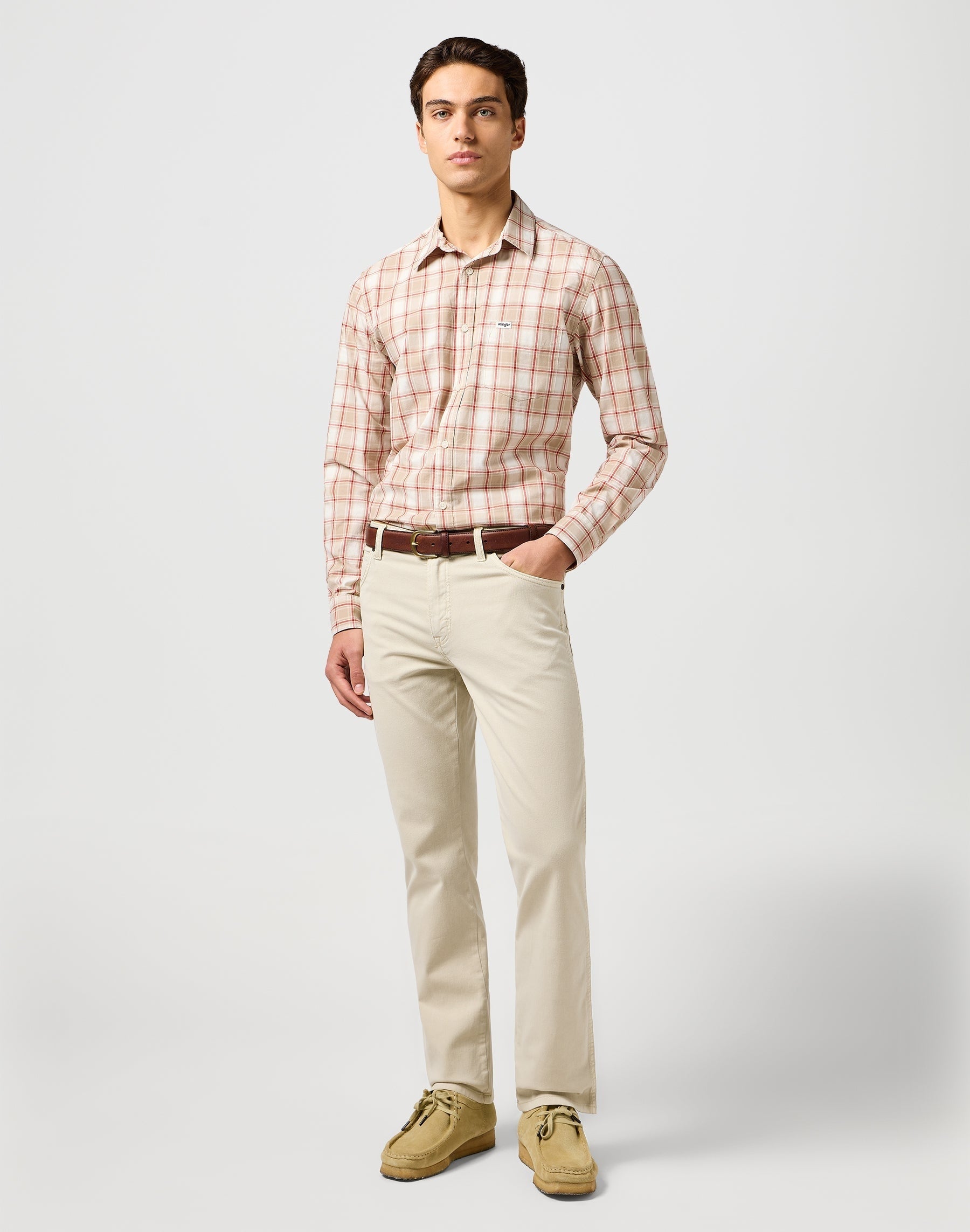 Wrangler Calcas Trousers Texas Twill Pelican Pelican_shot4