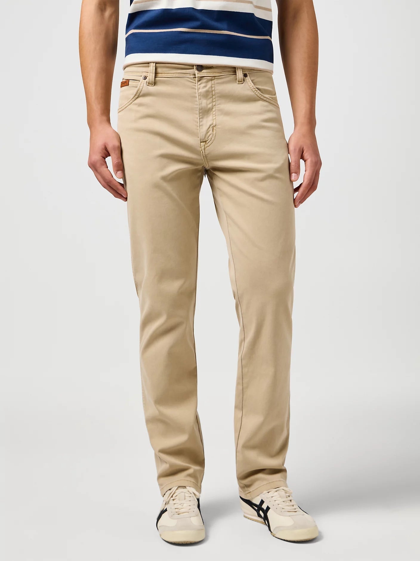 Wrangler Calcas Trousers Texas Twill Timberwolf Timberwolf_shot1