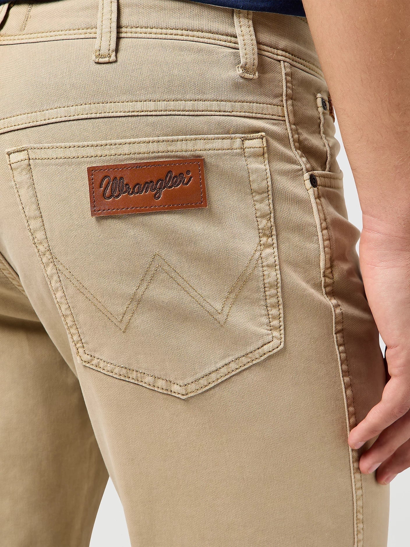 Wrangler Calcas Trousers Texas Twill Timberwolf Timberwolf_shot4