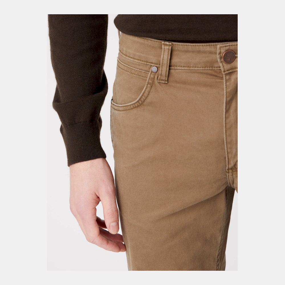Wrangler Calcas Trousers W15q71 Kaki Kaki Shot5
