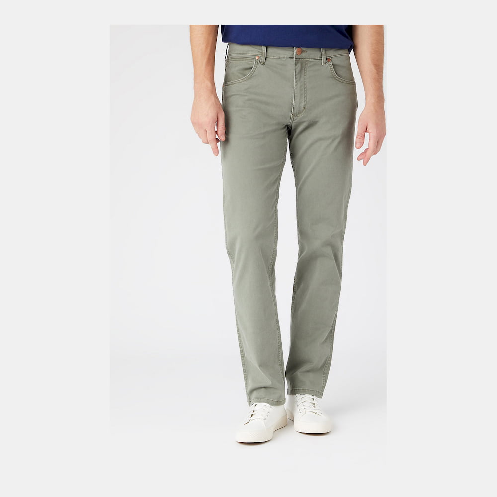 Wrangler Calcas Trousers W15qy665m Olive Olive Shot3