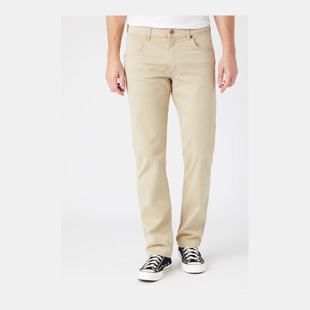 Wrangler Calcas Trousers W15qy6c06 Beige Beige Shot1