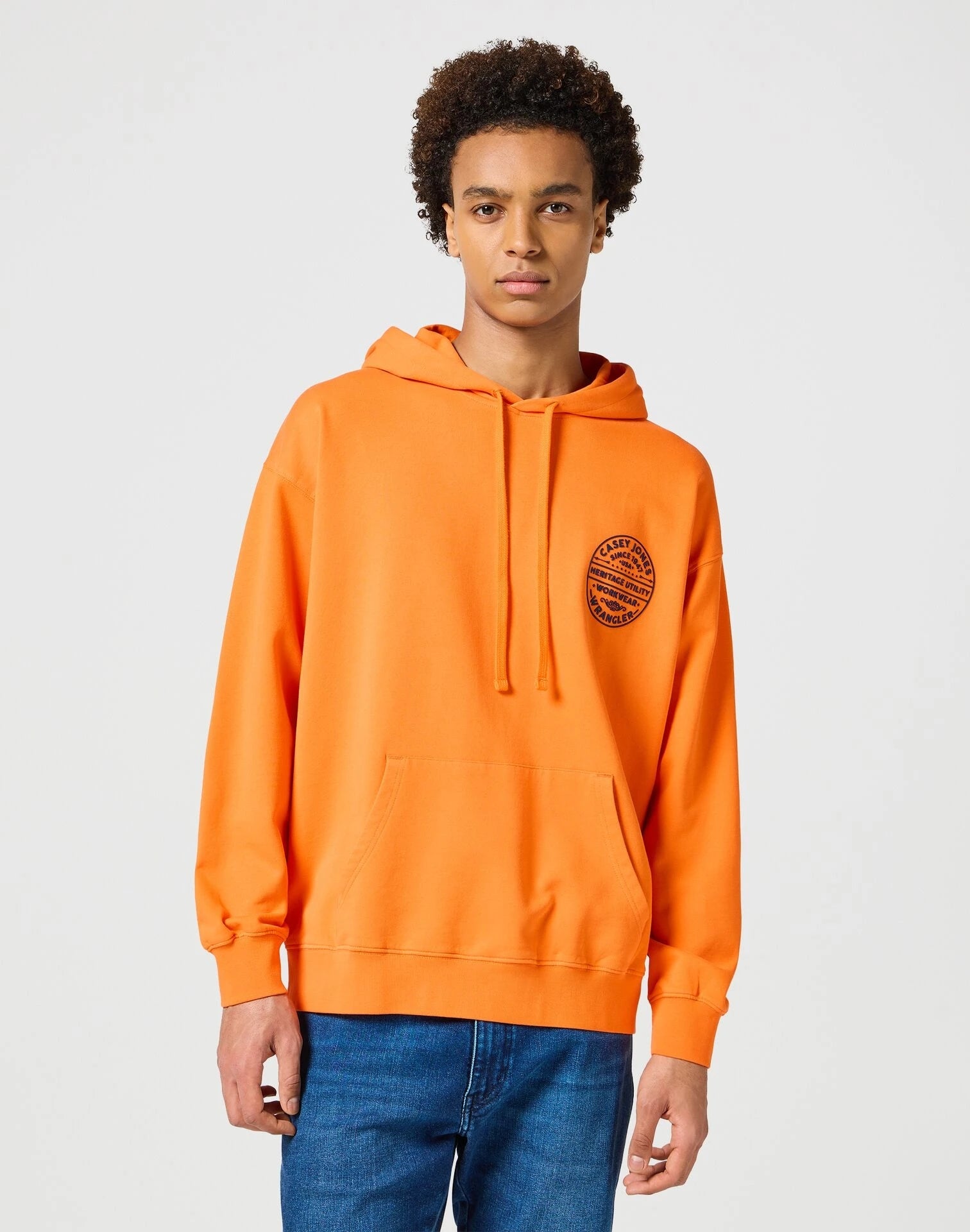 Wrangler Camisola Hoodie Hoodie Caseyj Orange Laranja_shot1