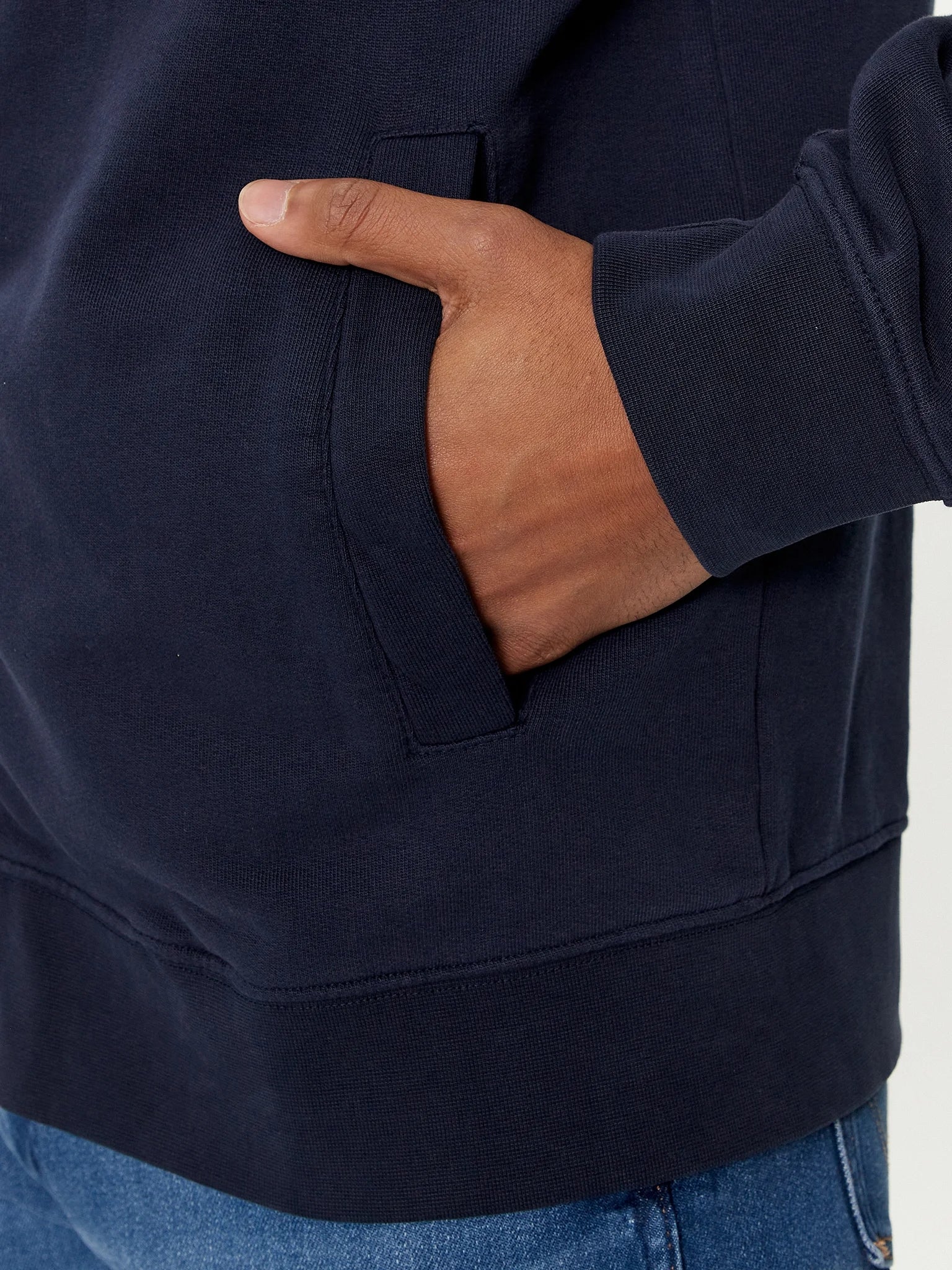 Wrangler Camisola Hoodie Zipsweat Funn Navy Navy_shot2