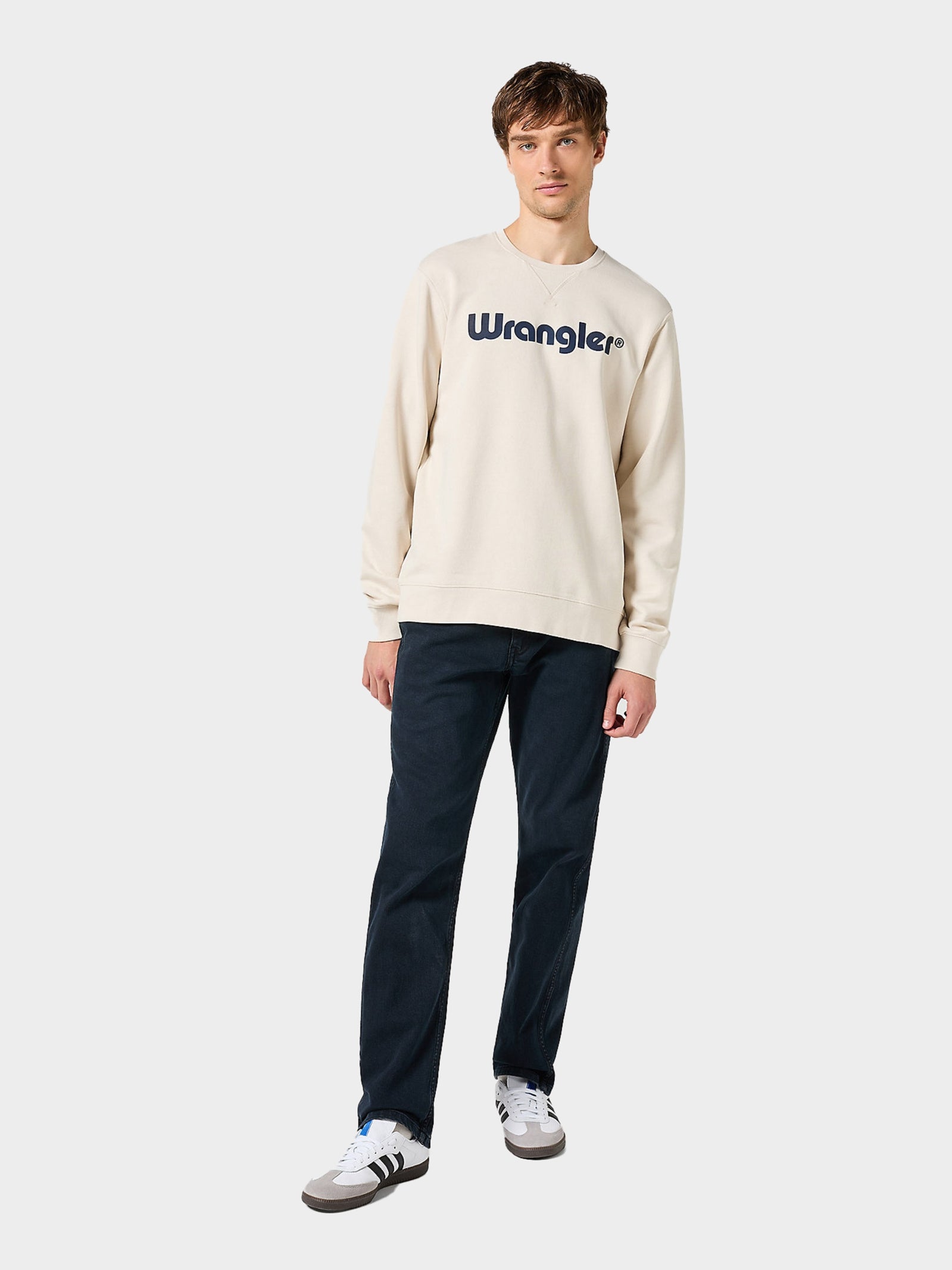 Wrangler Camisola Sweat Sweat Logo White Branco_shot2