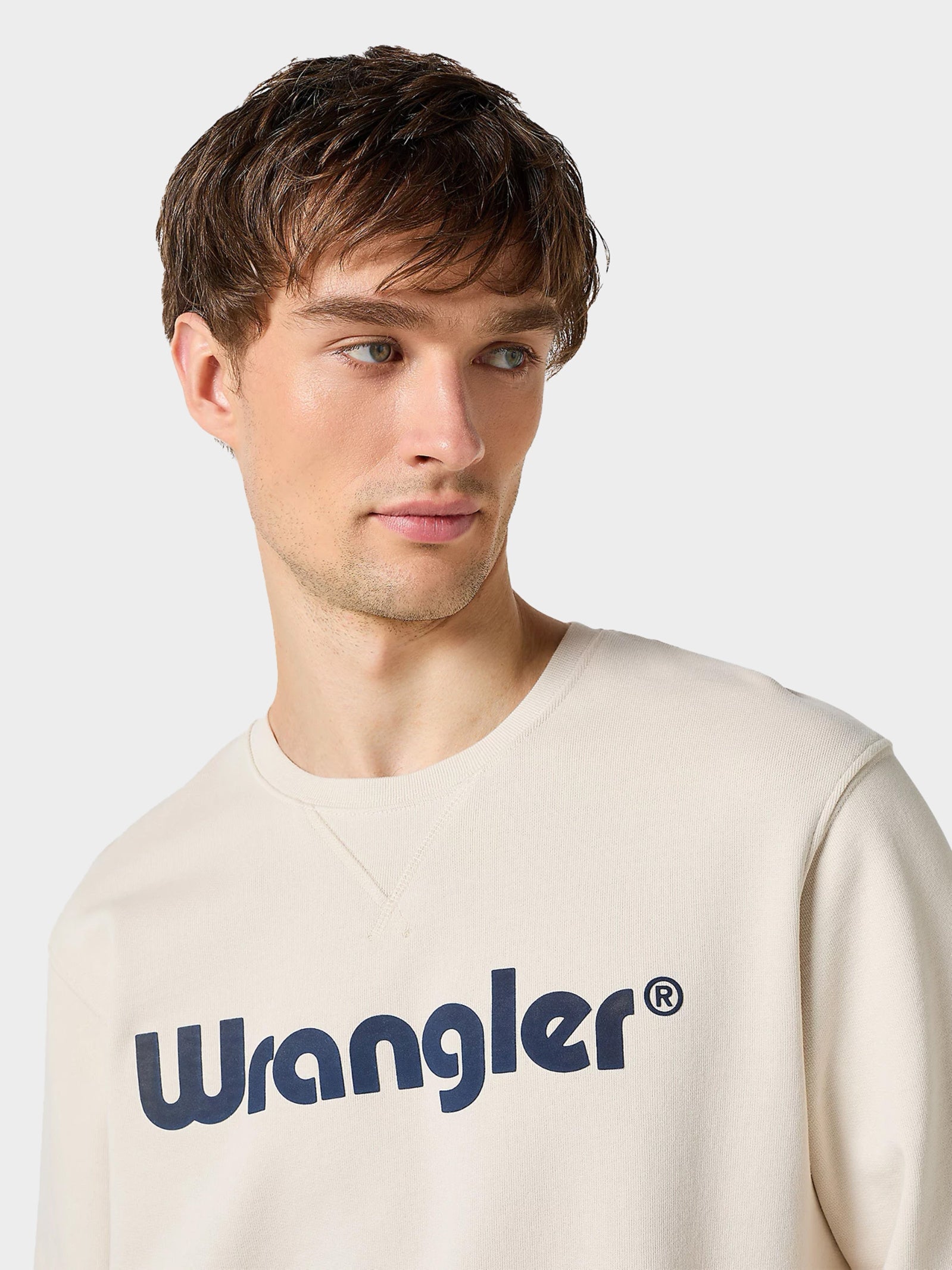 Wrangler Camisola Sweat Sweat Logo White Branco_shot3