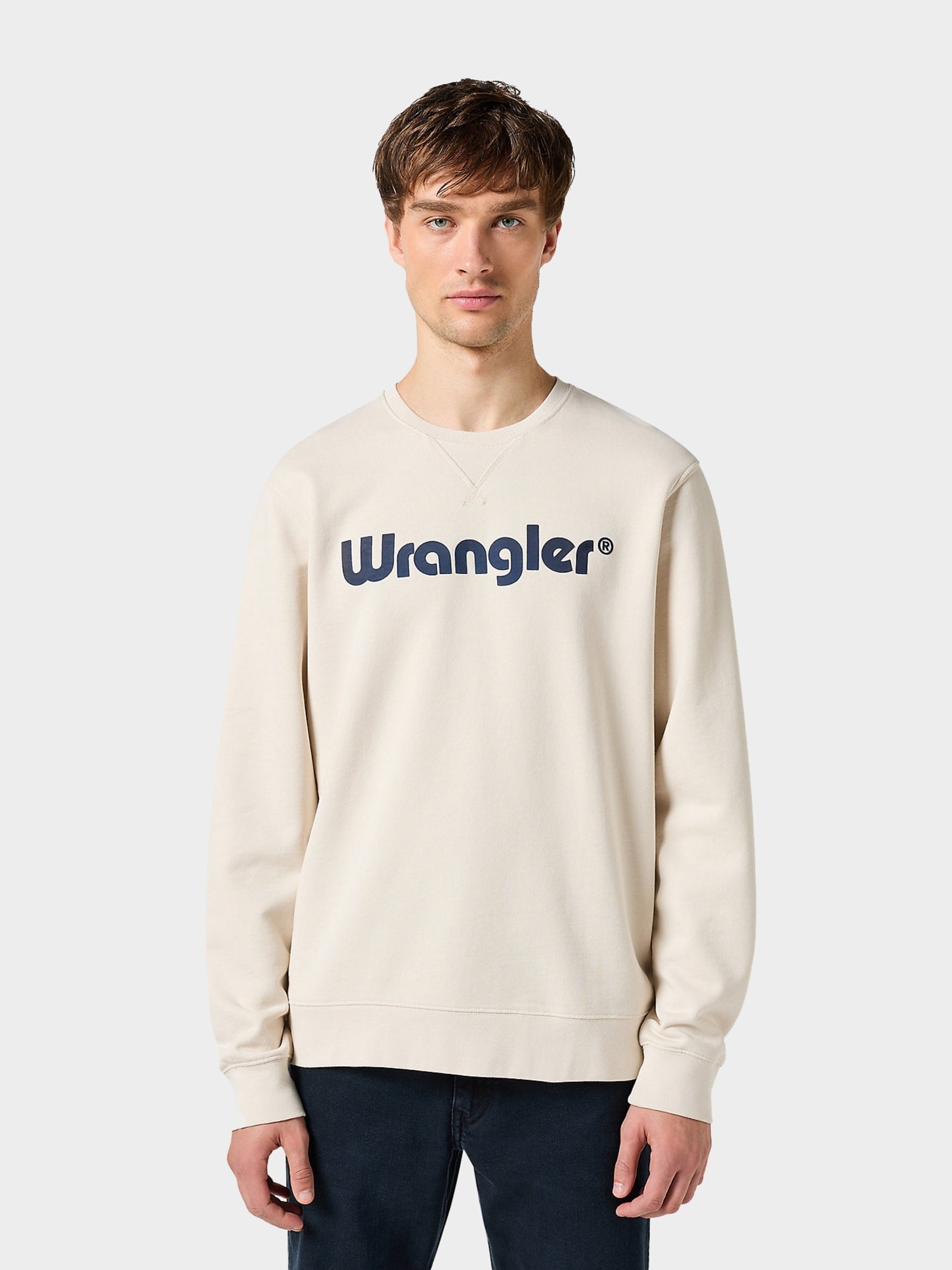 Wrangler Camisola Sweat Sweat Logo White Branco_shot4