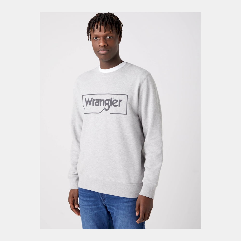 Wrangler Camisola Sweat W662ha Grey Cinza Shot1