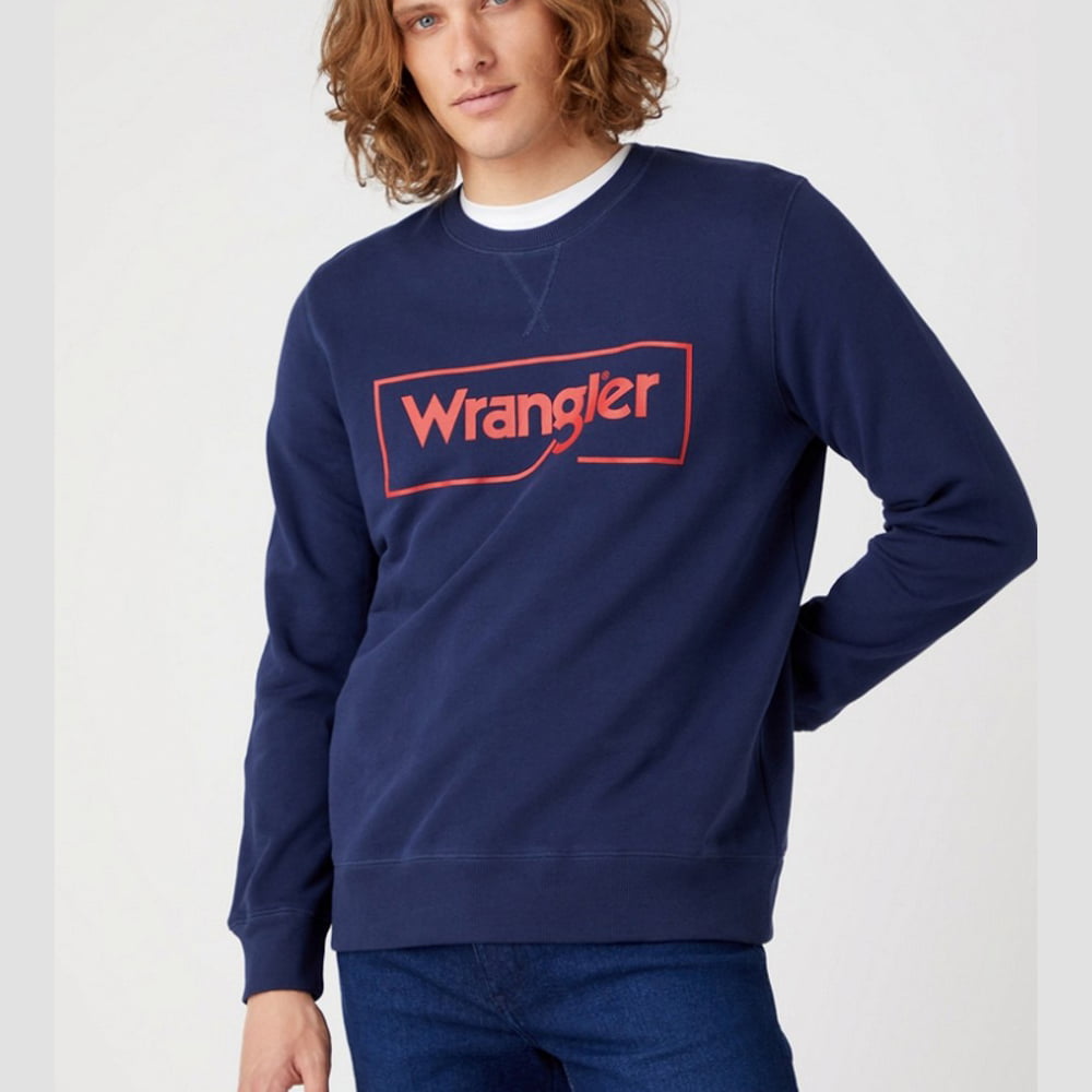 Wrangler Camisola Sweat W662ha Navy Navy Shot1
