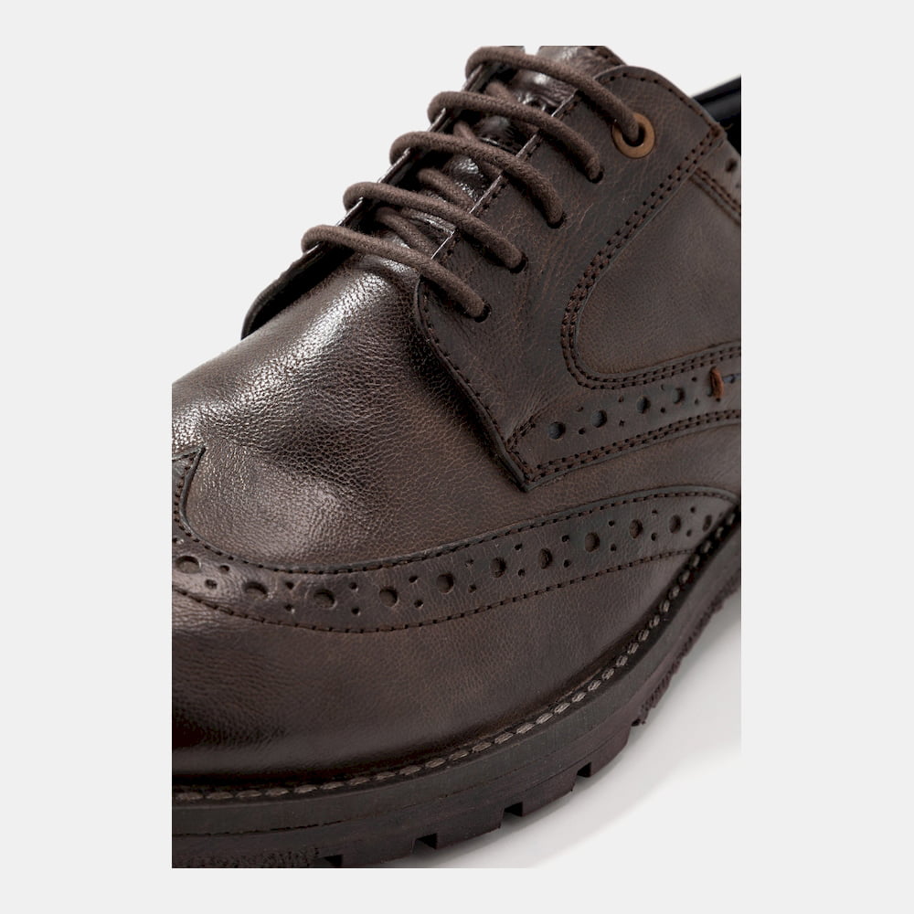 Wrangler Sapatos Shoes Brogueboogie Dk.brown Castanho Escuro Shot12