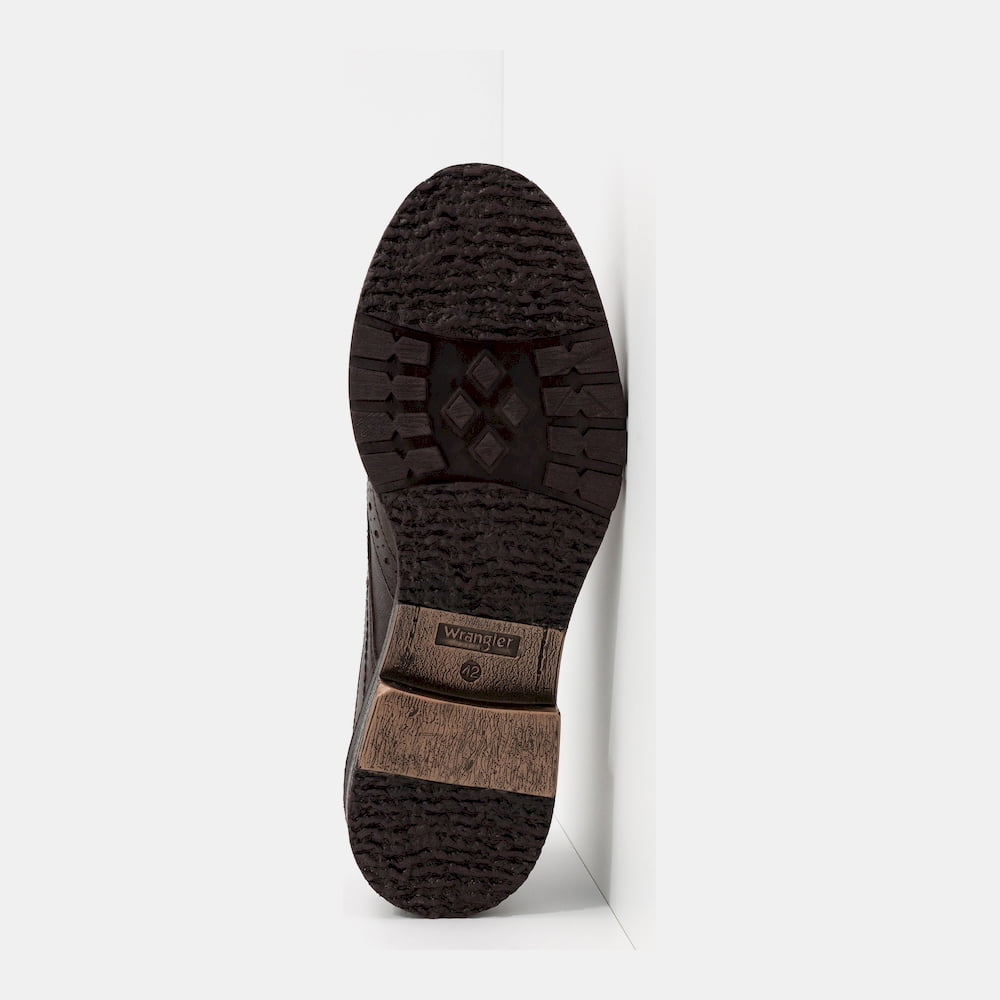 Wrangler Sapatos Shoes Brogueboogie Dk.brown Castanho Escuro Shot4