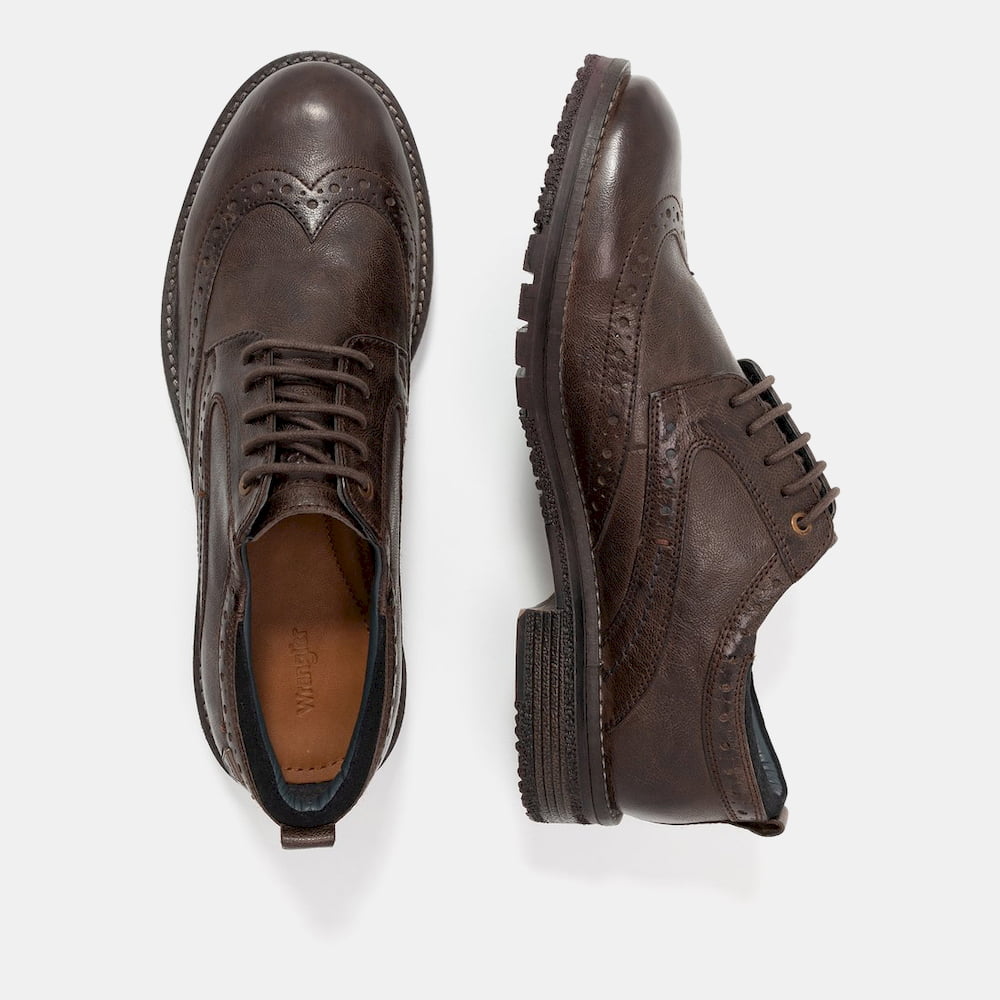 Wrangler Sapatos Shoes Brogueboogie Dk.brown Castanho Escuro Shot6
