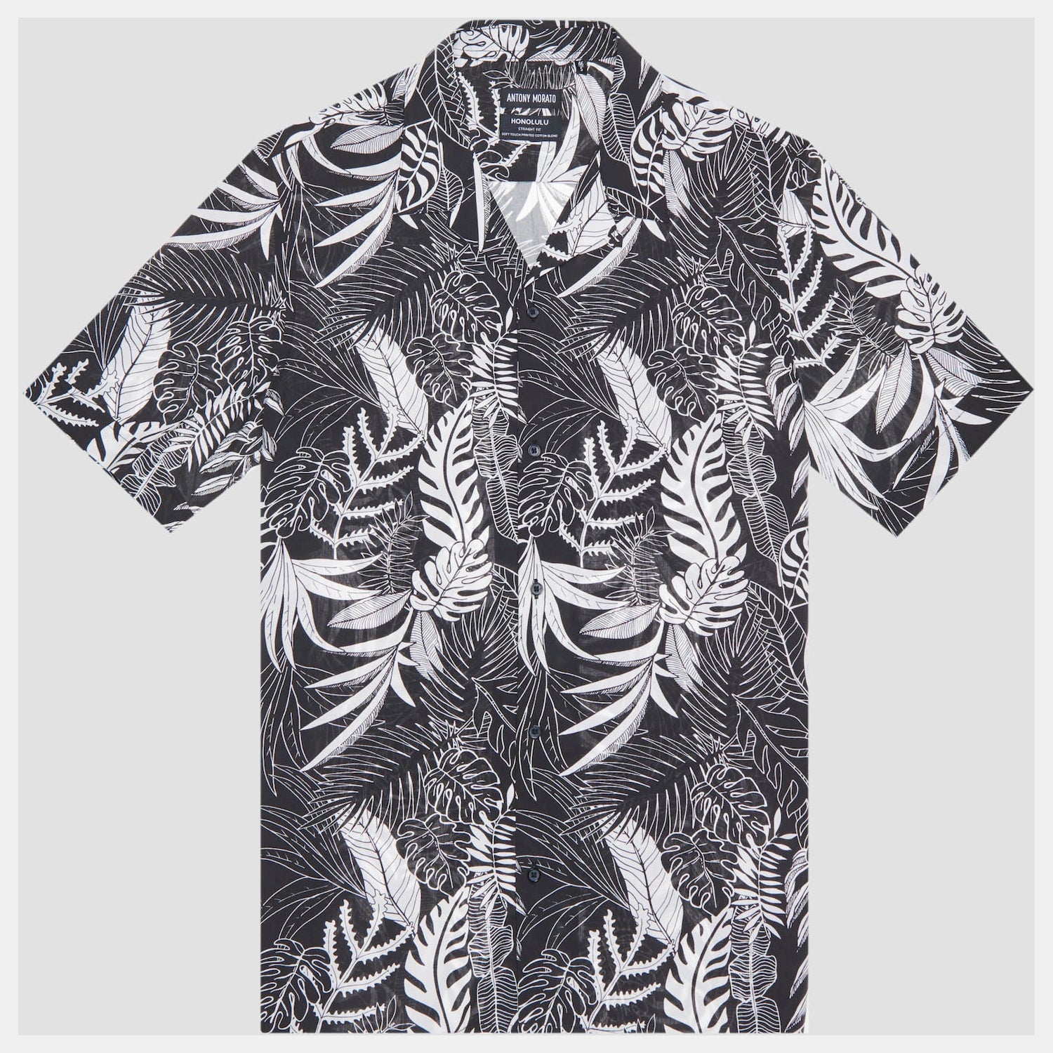 Antony Morato Camisa Shirt Mmss00171 Black Preto_shot3