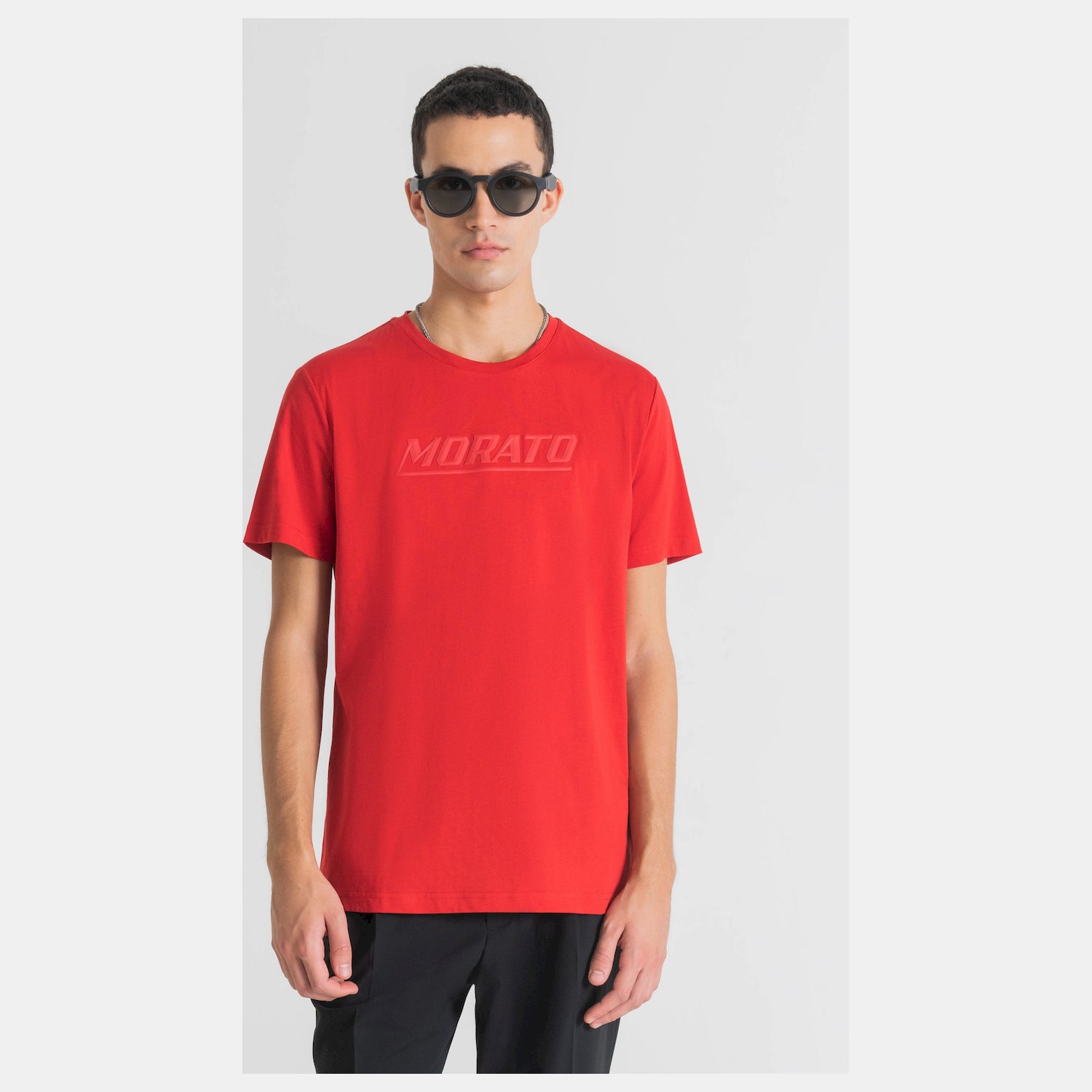 Antony Morato T Shirt Mmks02228 Red Vermelho_shot2