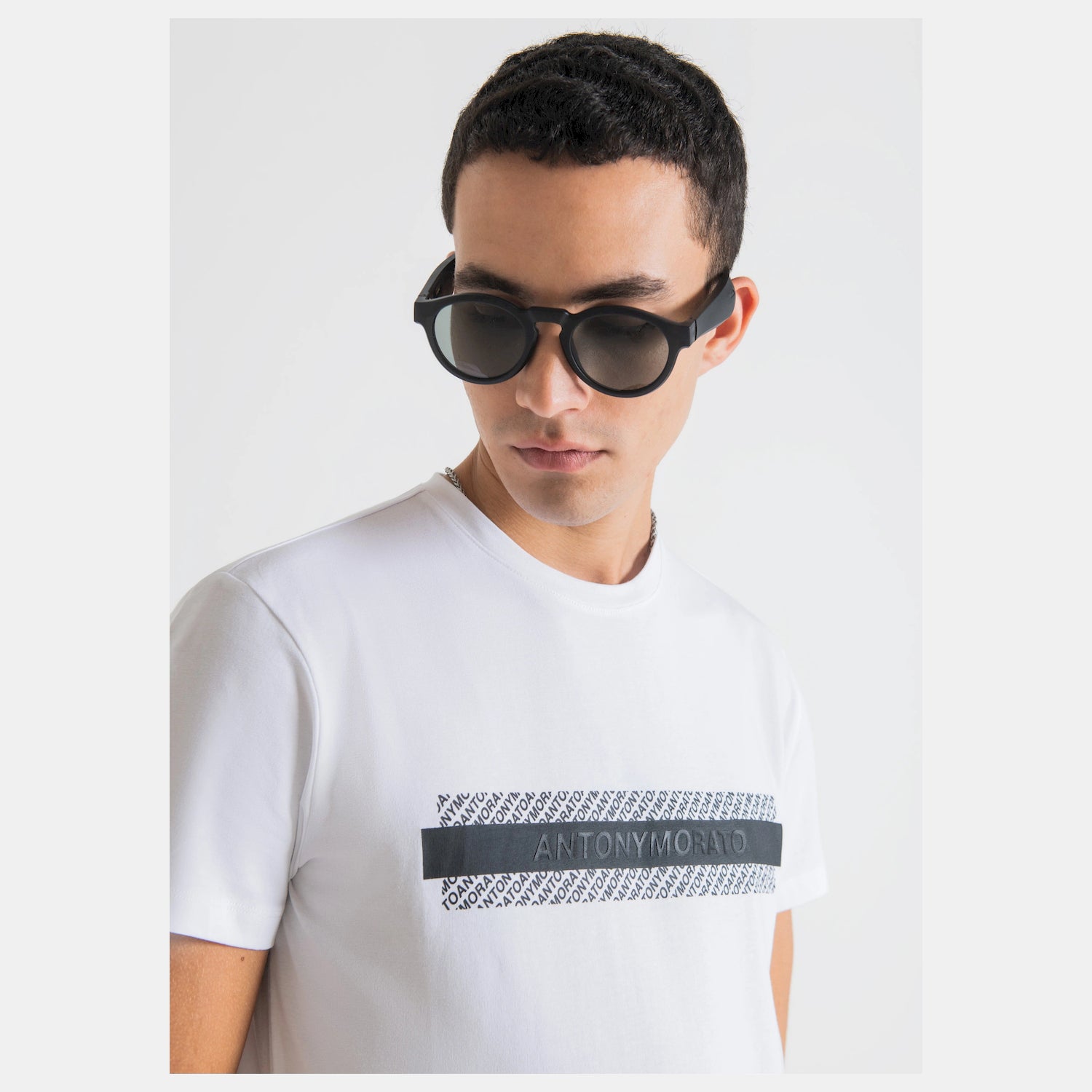 Antony Morato T Shirt Mmks02235 White Branco_shot1