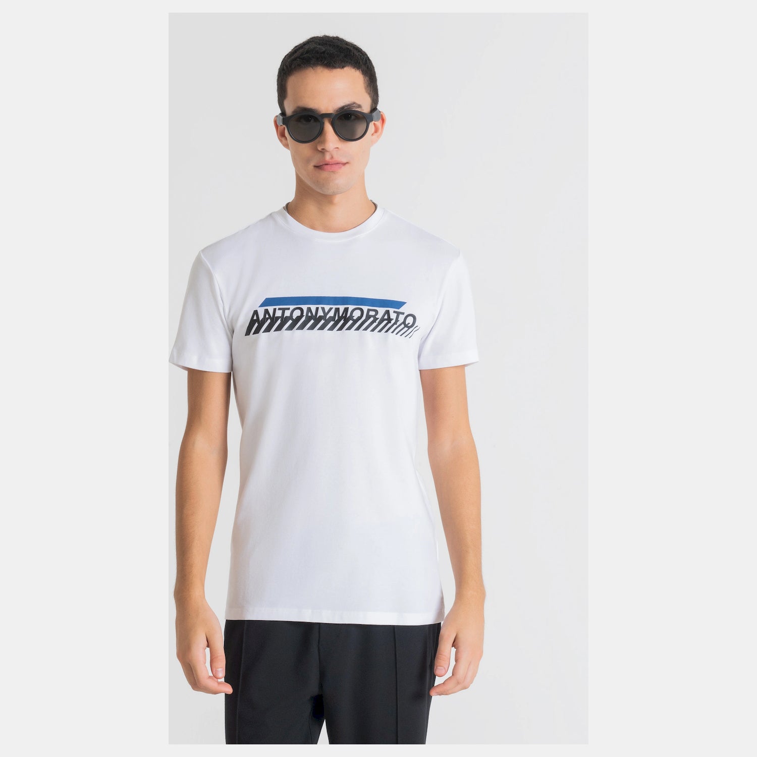 Antony Morato T Shirt Mmks02237 White Branco_shot1