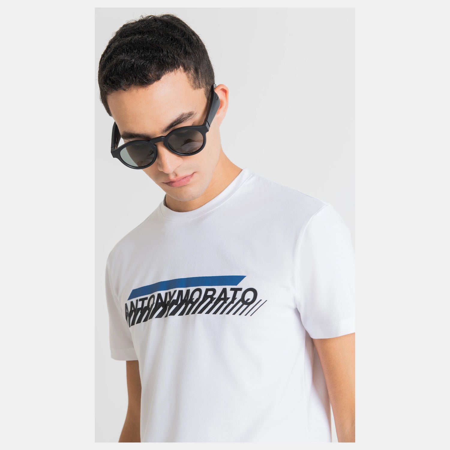 Antony Morato T Shirt Mmks02237 White Branco_shot3