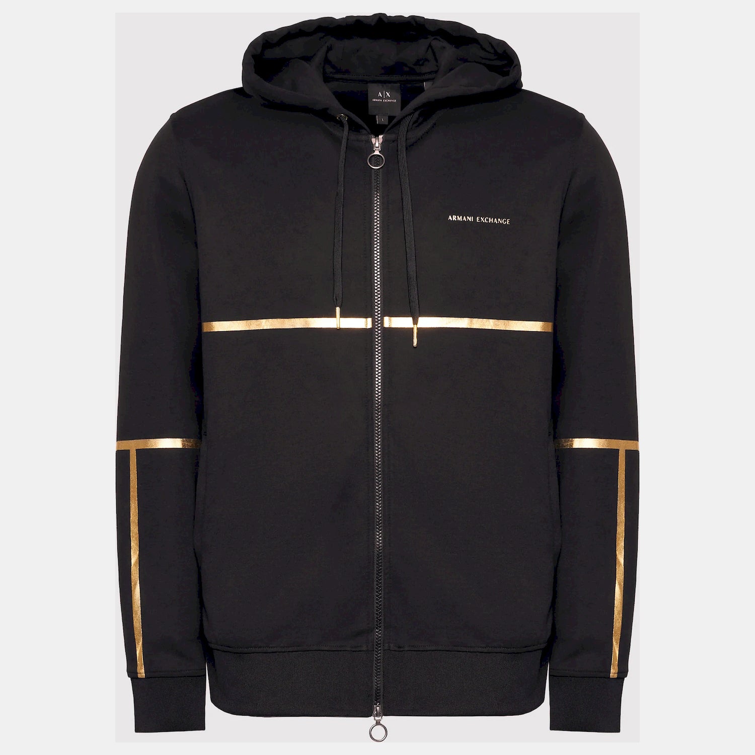 Armani Exchange Blusao Jackets 3lzmnb Z9n1z Blk Gold Preto Ouro_shot4