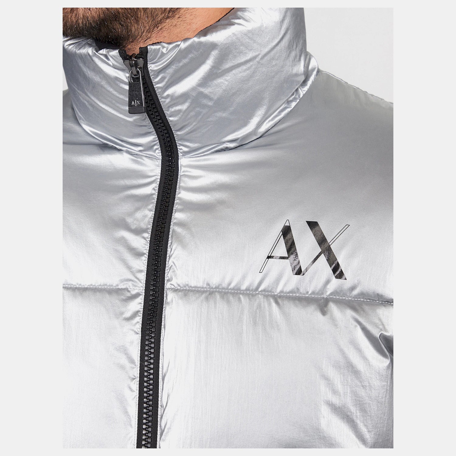 Armani Exchange Blusao Jackets 6rzb45 Znptz Silver Prata_shot2