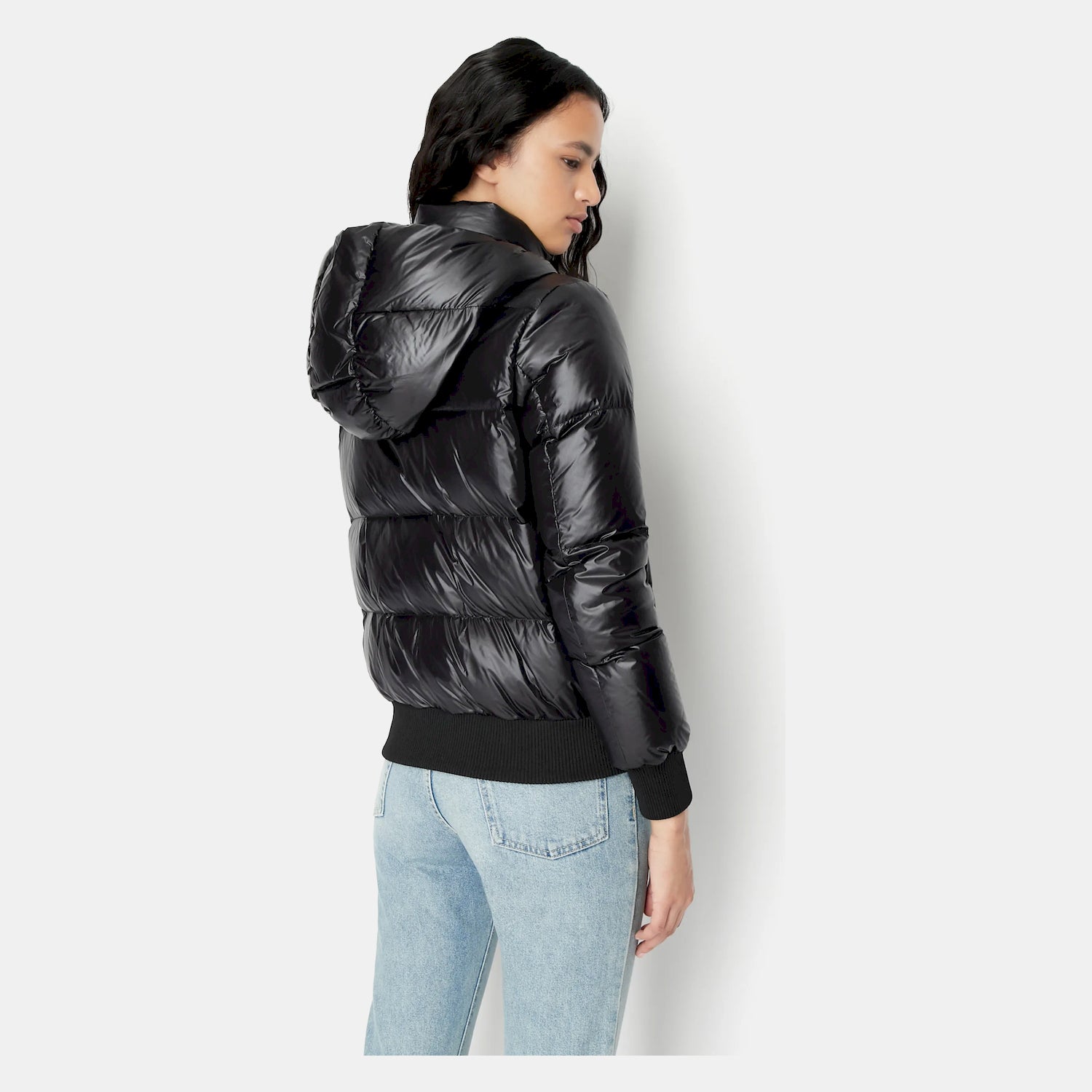 Armani Exchange Blusao Jackets 8nyb40 Ynynz Black.logo Preto_shot1