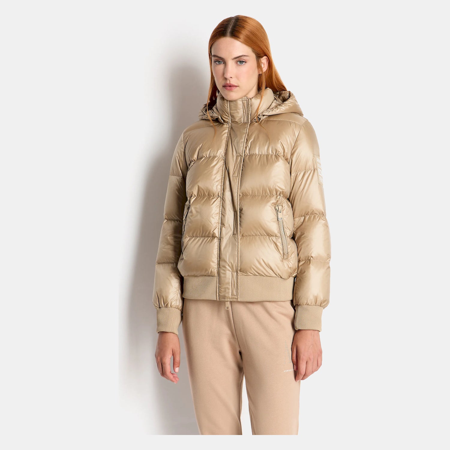 Armani Exchange Blusao Jackets 8nyb40 Ynynz Gold Dourado_shot4