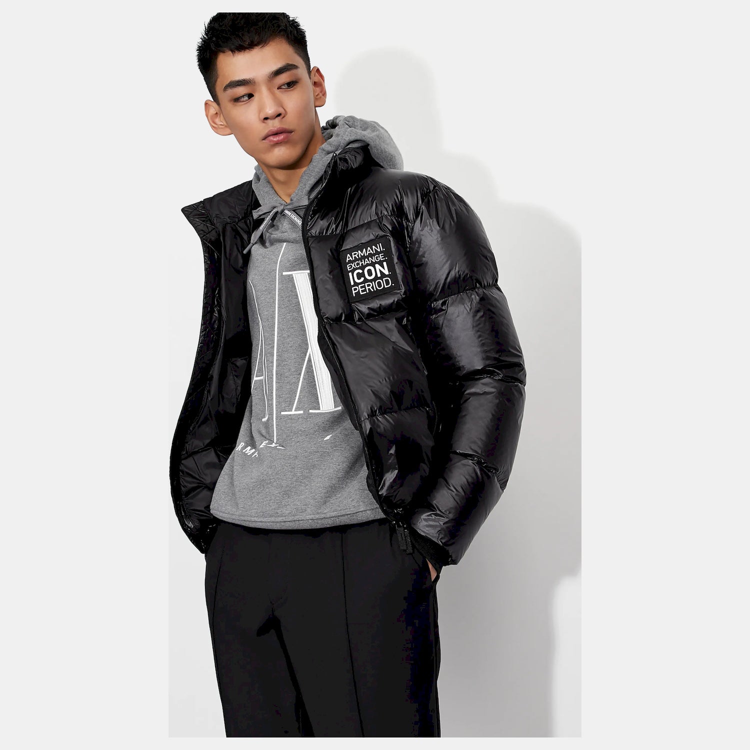 Armani Exchange Blusao Jackets 8nzbp2 Znynz Black Preto_shot3