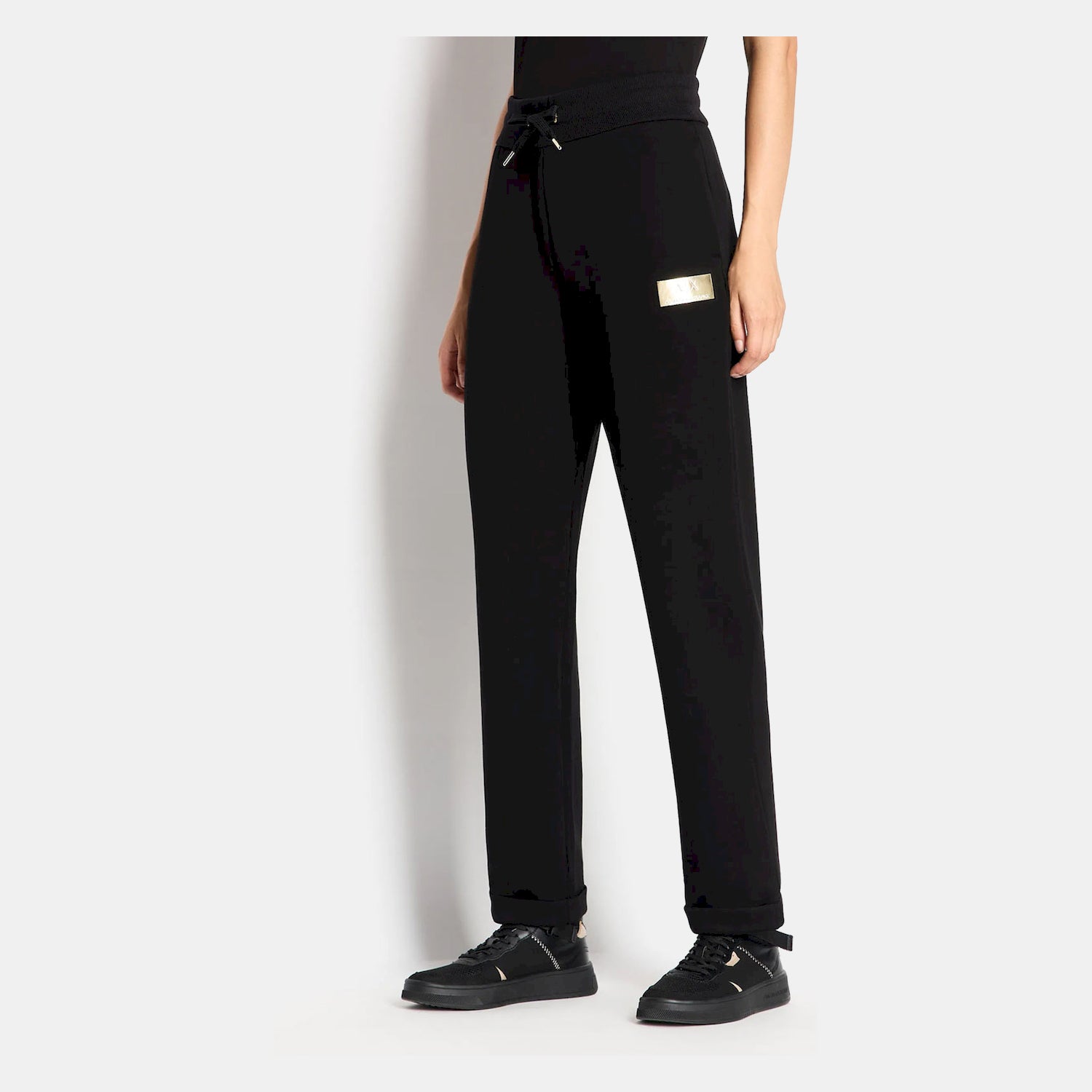 Armani Exchange Calcas Training Pants 6rypal Yjepz Black Preto_shot1