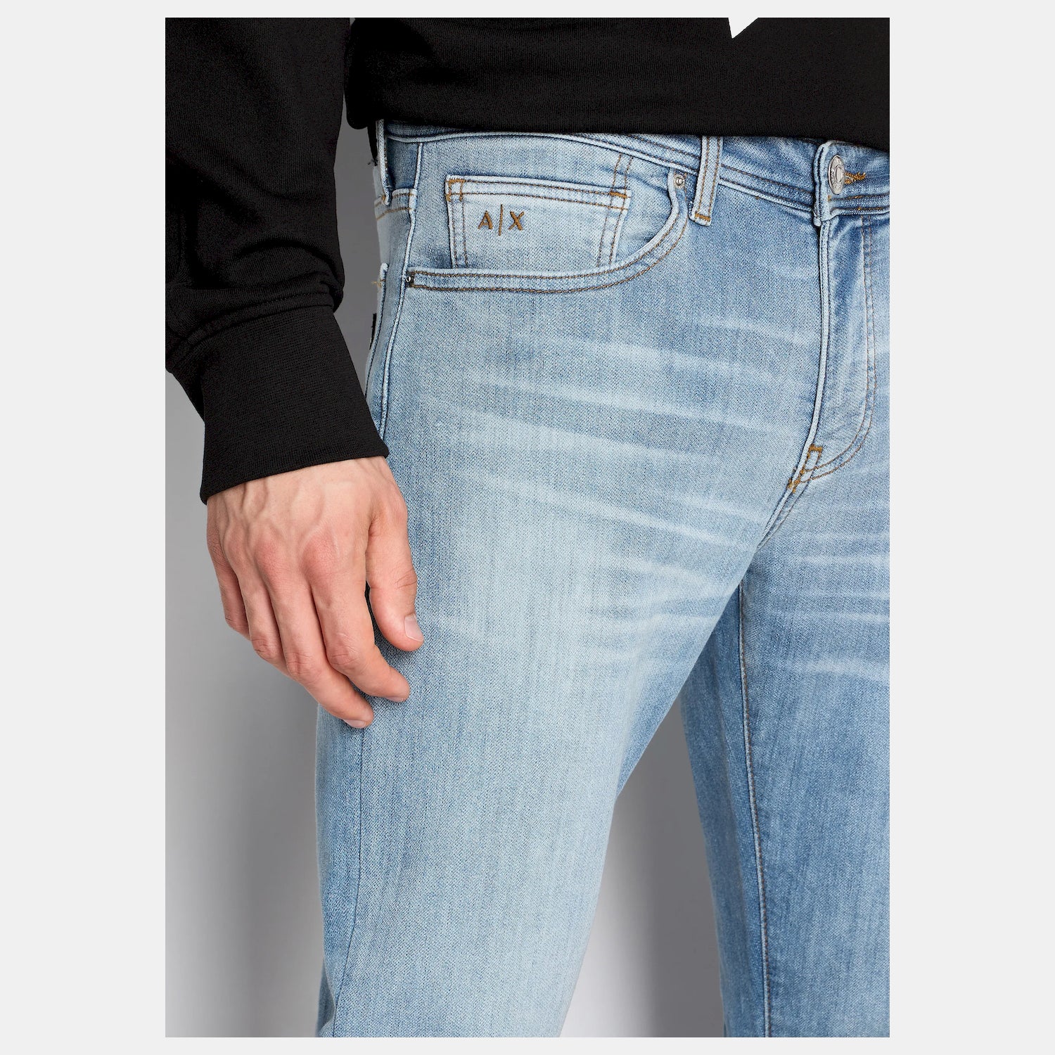 Armani Exchange Calcas Trousers 6rzj33 Z1ttz Light Wash Light Wash_shot1