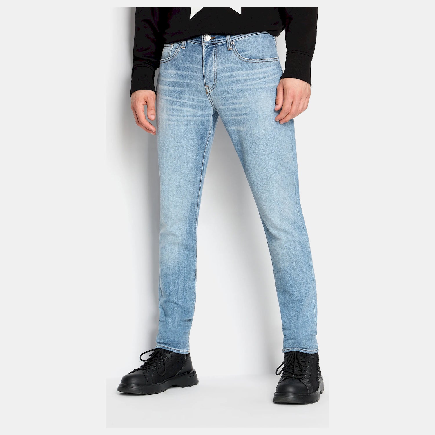 Armani Exchange Calcas Trousers 6rzj33 Z1ttz Light Wash Light Wash_shot4