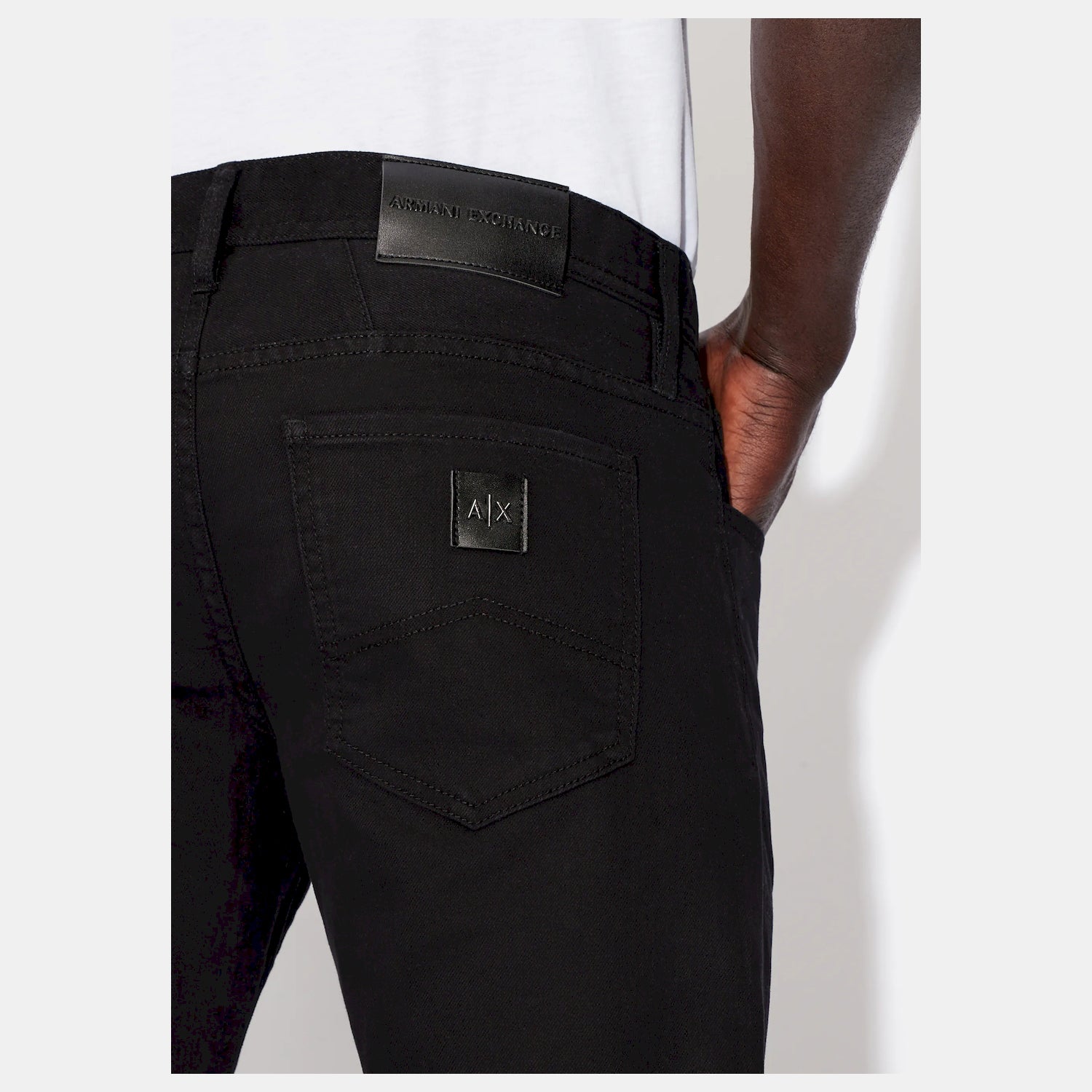 Armani Exchange Calcas Trousers 8nzj14 Z1sbz Denim Blk Denim Escuro_shot2