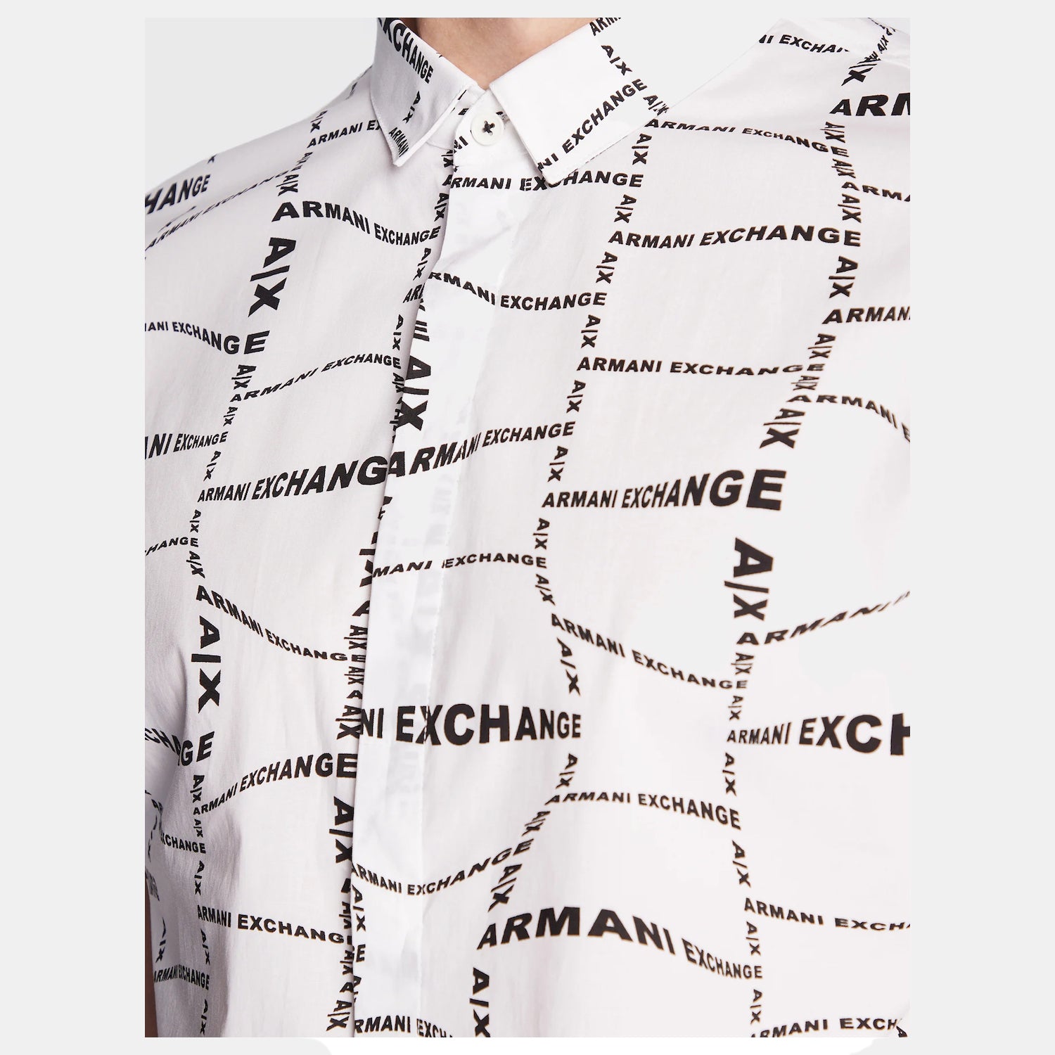 Armani Exchange Camisa Shirt 3rzc04 Zneaz White Branco_shot2
