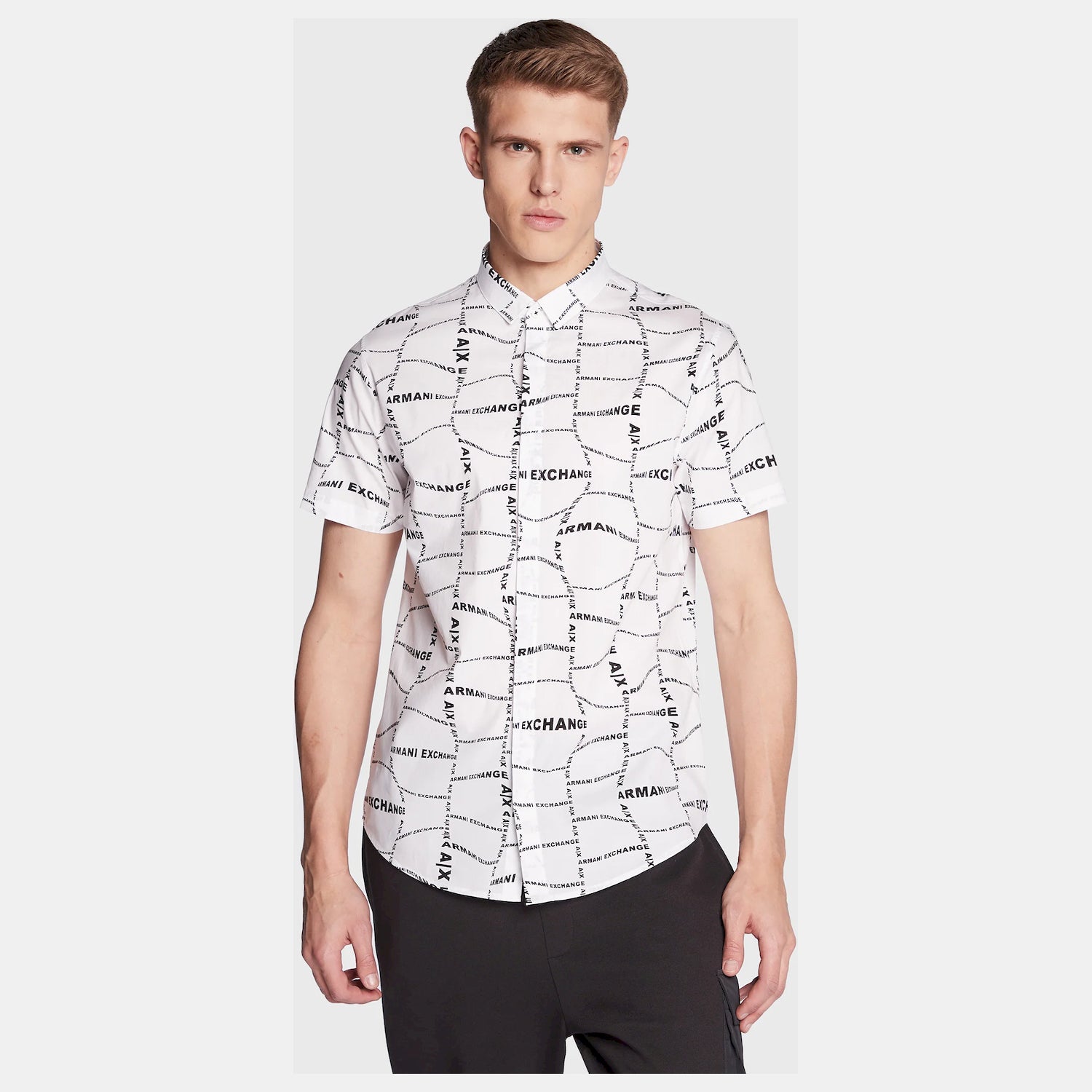 Armani Exchange Camisa Shirt 3rzc04 Zneaz White Branco_shot3