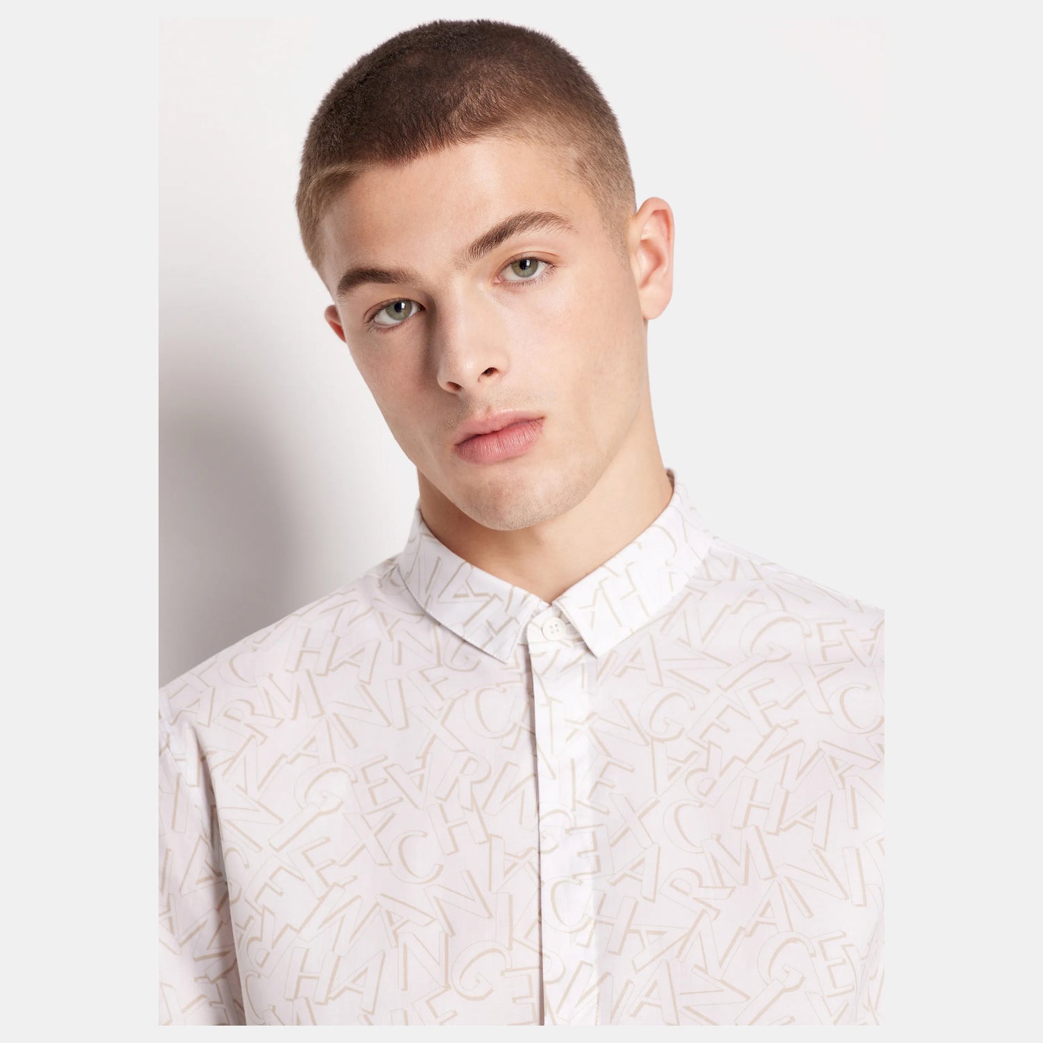 Armani Exchange Camisa Shirt 6rzc25 Zneaz White Branco_shot2