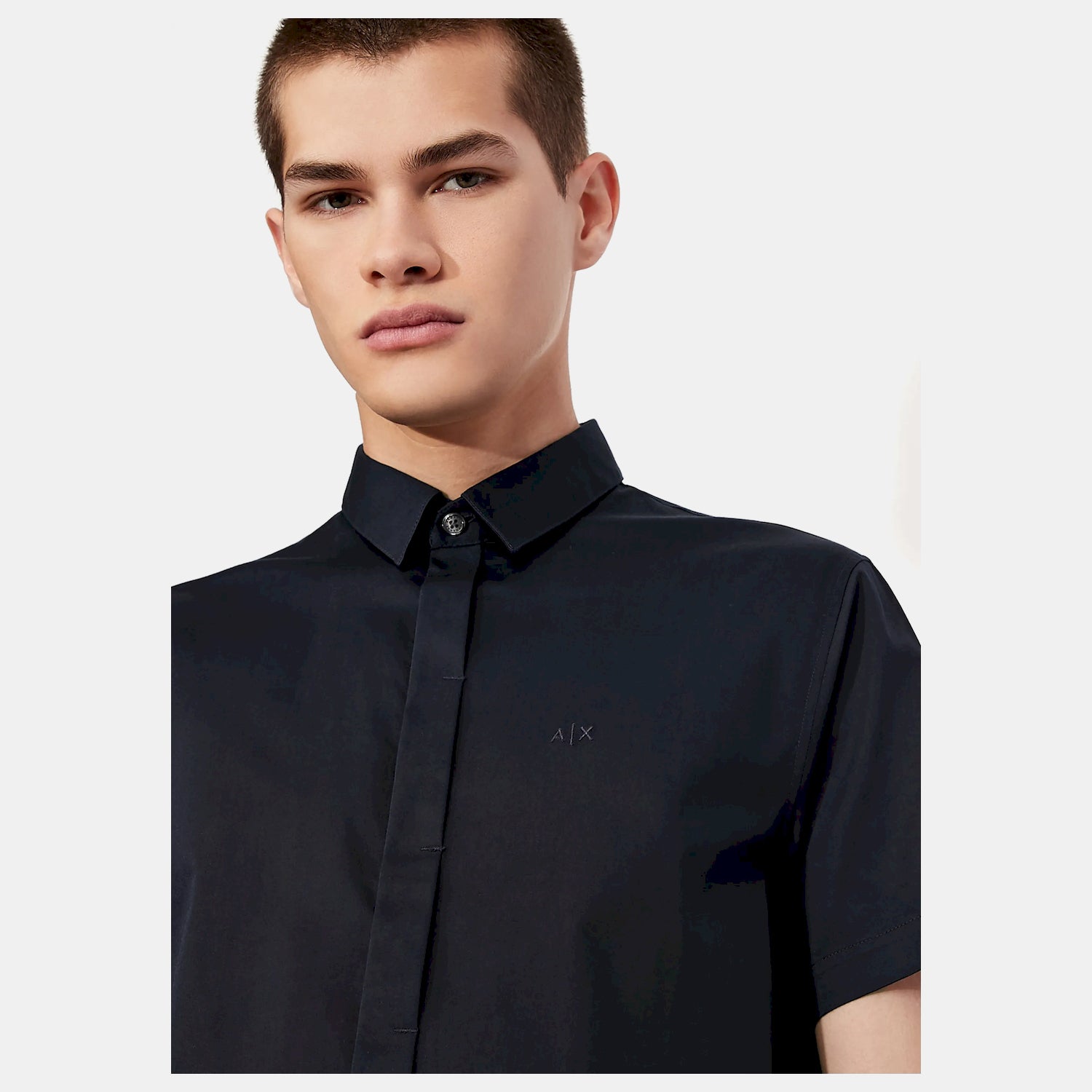 Armani Exchange Camisa  Shirt 8nzcbf Zn10z Navy Navy_shot5